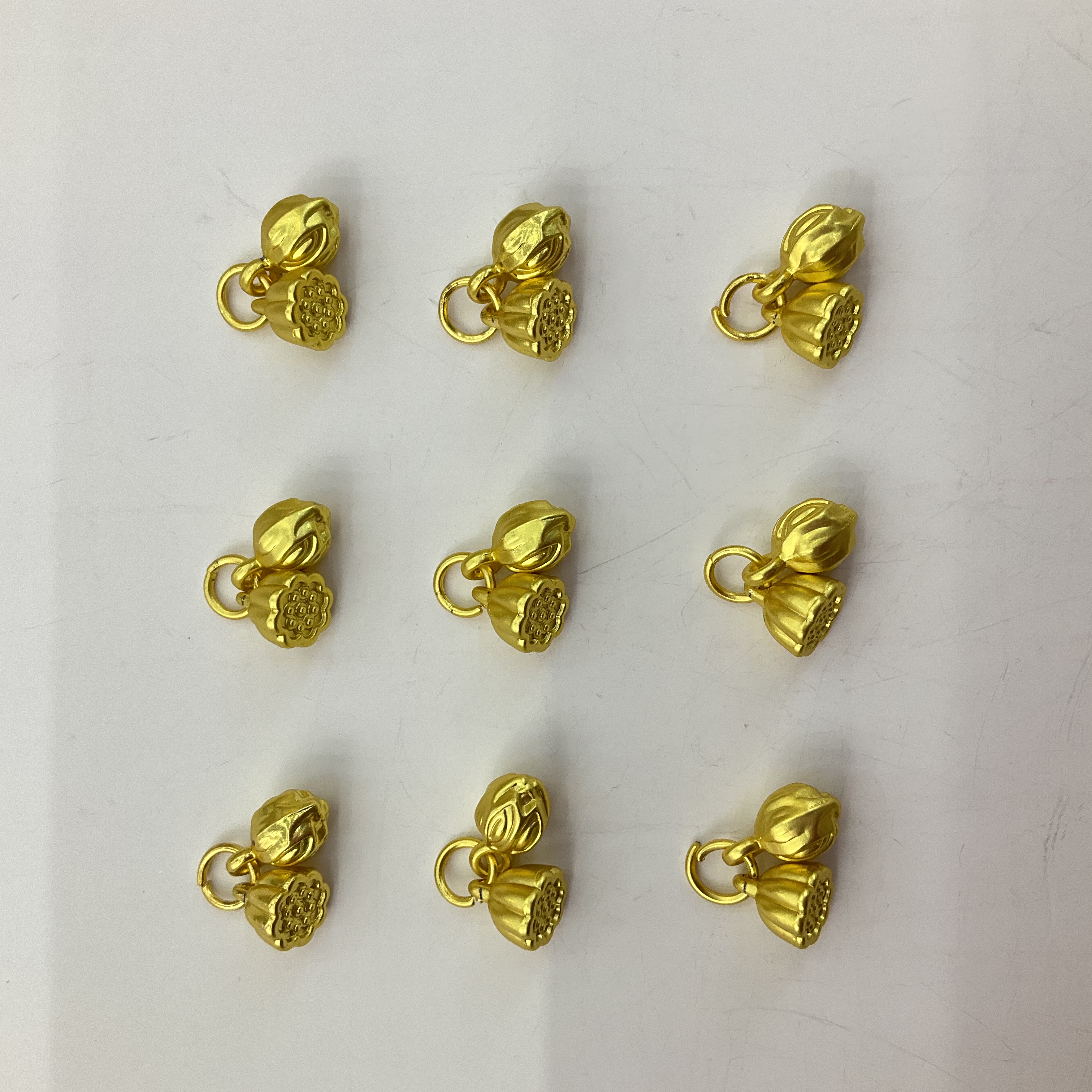 古法沙金两世欢配件莲蓬莲籽diy手链手串吊坠编绳饰品详情图6