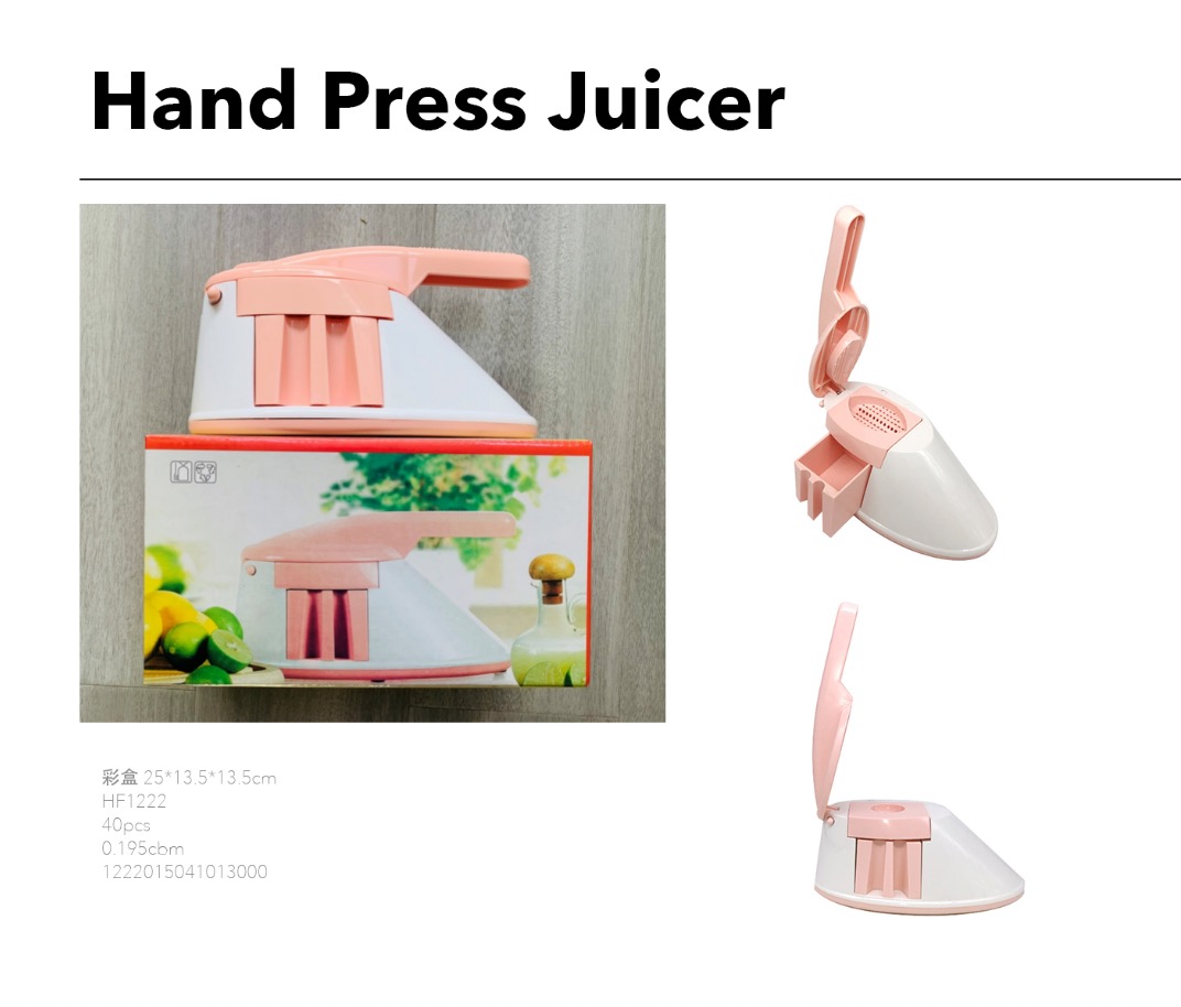 Household manual juicer Specification image