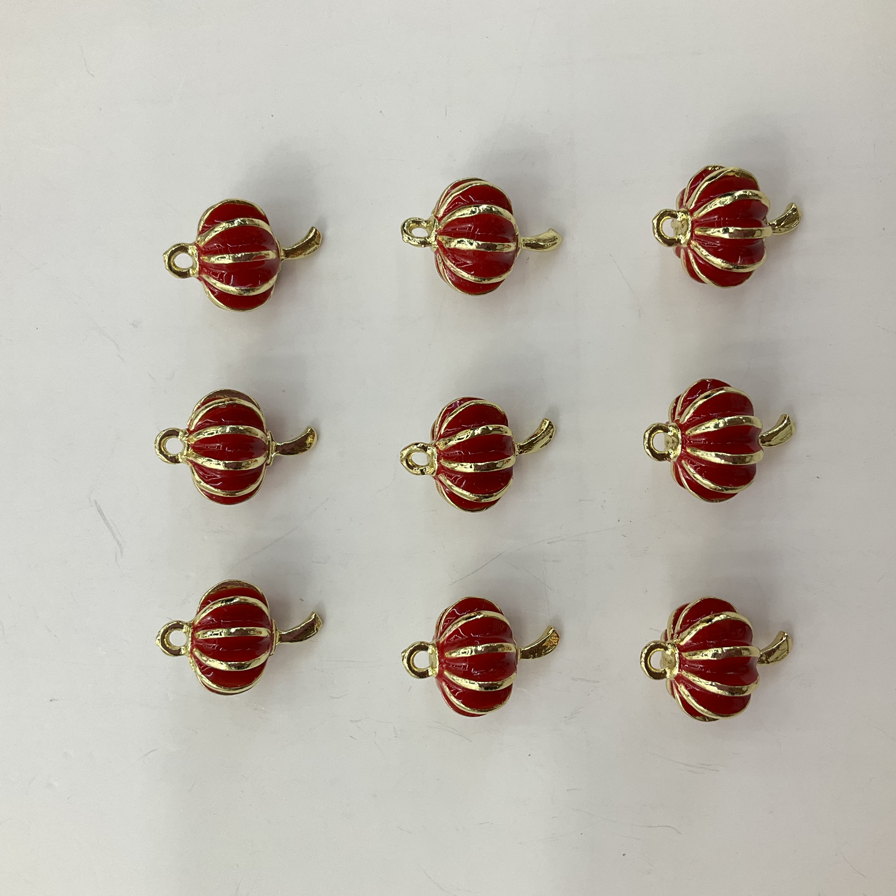 中国风喜庆红色立体灯笼双吊单吊 合金小挂件耳环耳饰diy手工饰品配件详情图5