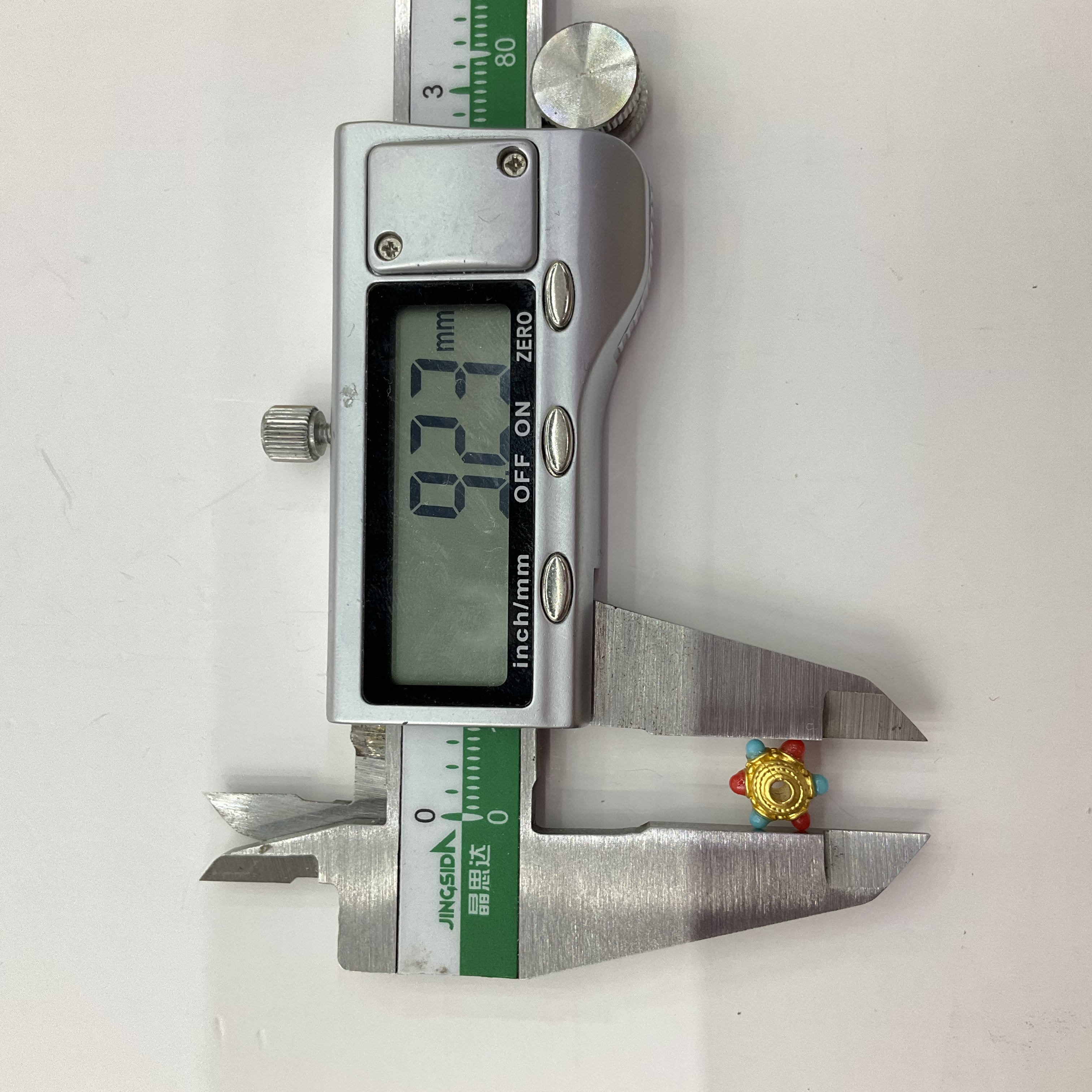 【古法沙金】隔珠扁珠吊坠珐琅珠diy手链项链饰品配件细节图