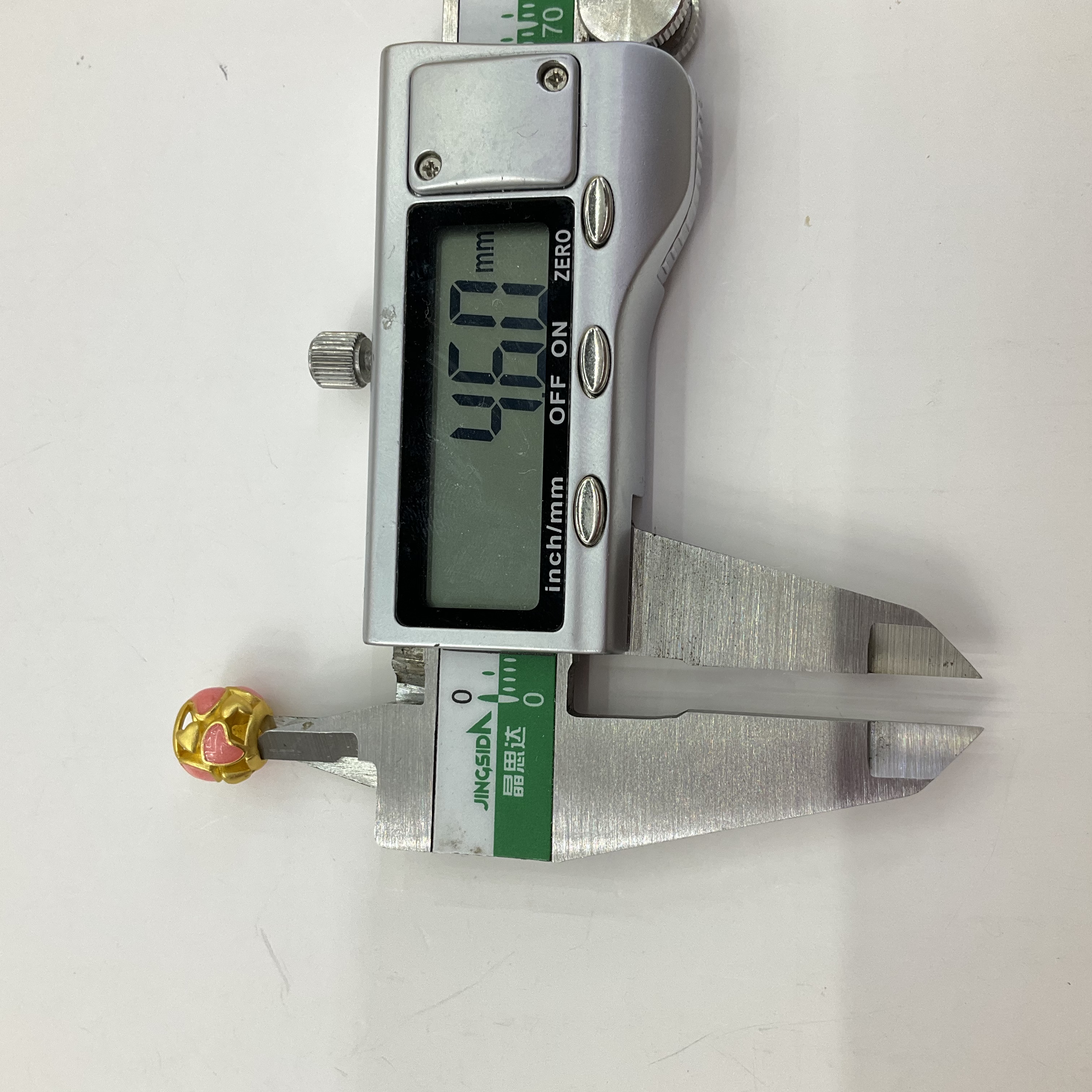 沙金diy配件配珠爱心桃心镂空桶珠粉色珠光滴油配件详情图6