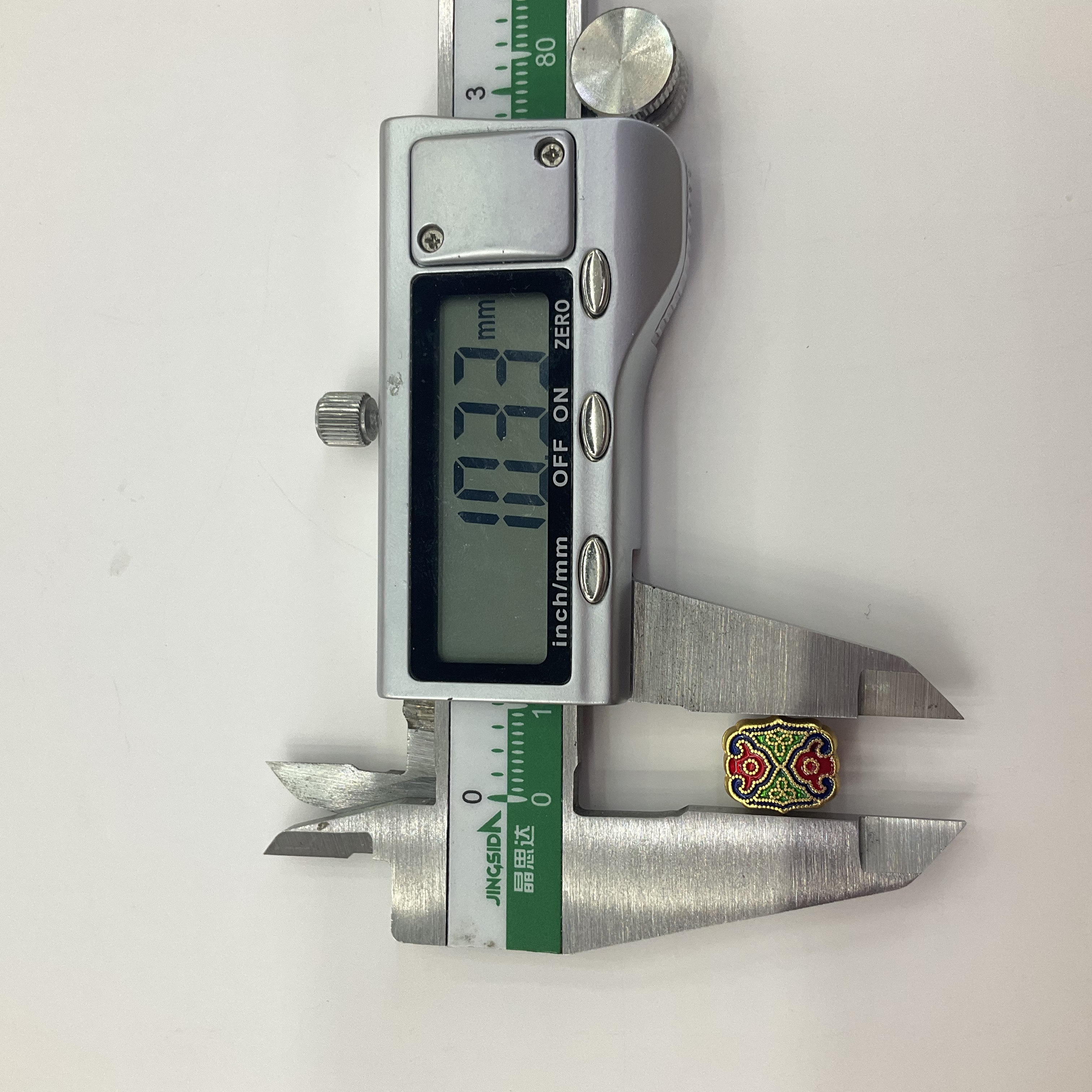 沙金隔珠配件手链横孔小孔古法沙金滴油珐琅彩串珠材料红绳配件详情图5