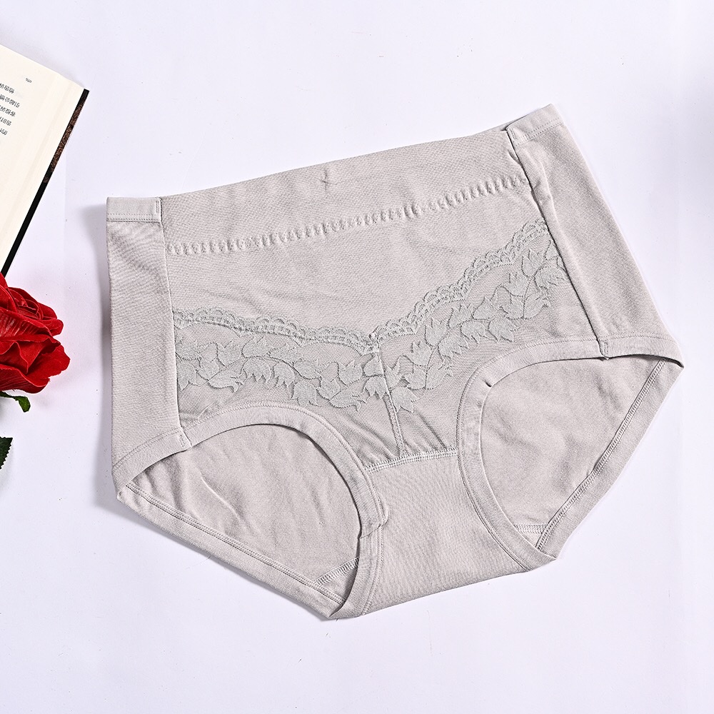 Underwear Uniform Size Cotton Solid Color Lace Edge Underwear Women Comfortable Soft Spot Women's Briefs Ten Packs details Picture