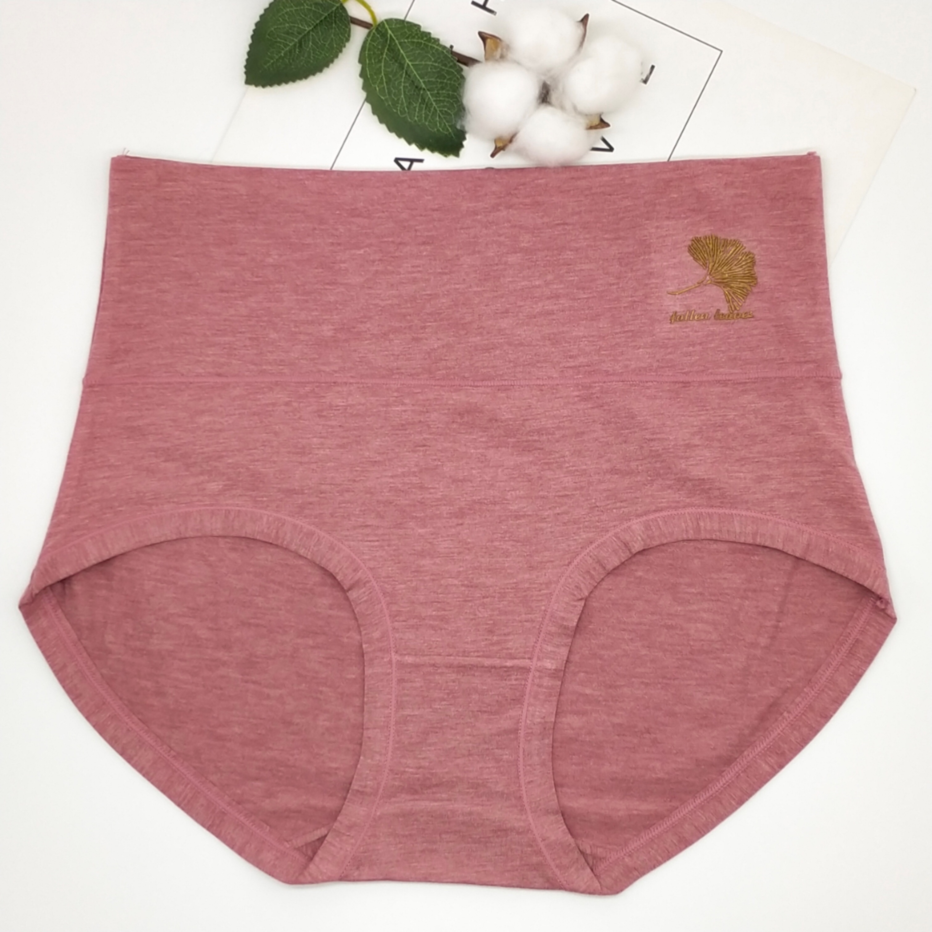 Vintage Cotton Cotton Panties Women's Comfortable High-Waisted Panties Women's Briefs