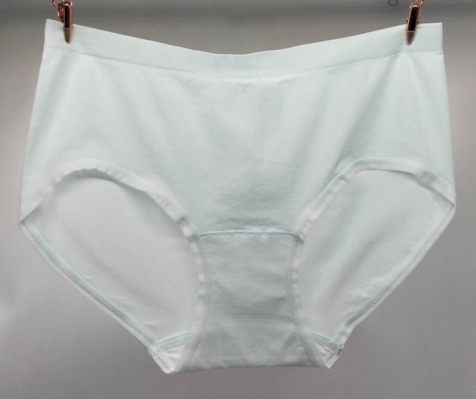 Small Edition Girl Solid Color Bare Ammonia Seamless Underwear Women Soft Comfortable Jacquard Fabric Pure White Bottom Crotch Women Briefs Item Picture