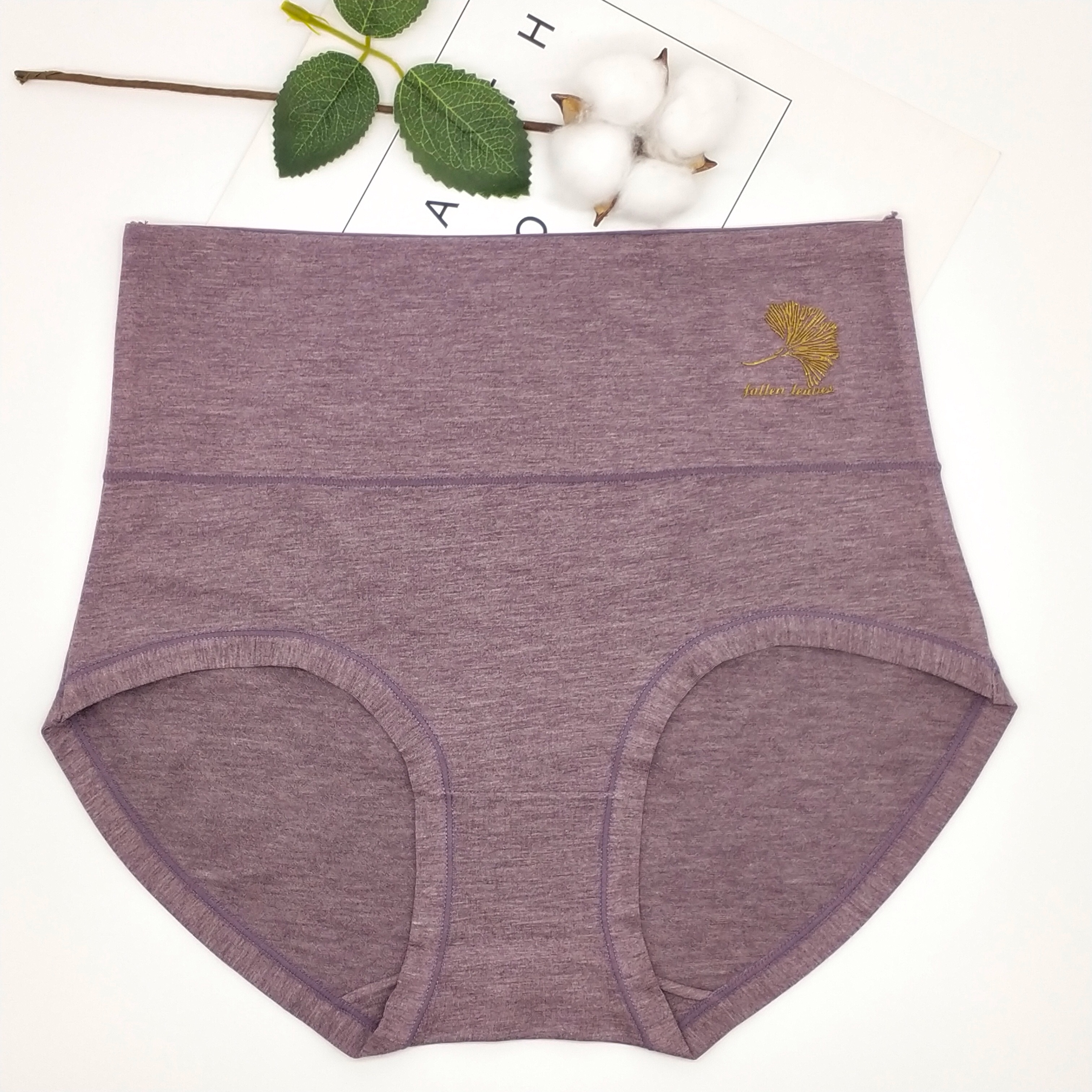 Vintage Cotton Cotton Panties Women's Comfortable High-Waisted Panties Women's Briefs details Picture