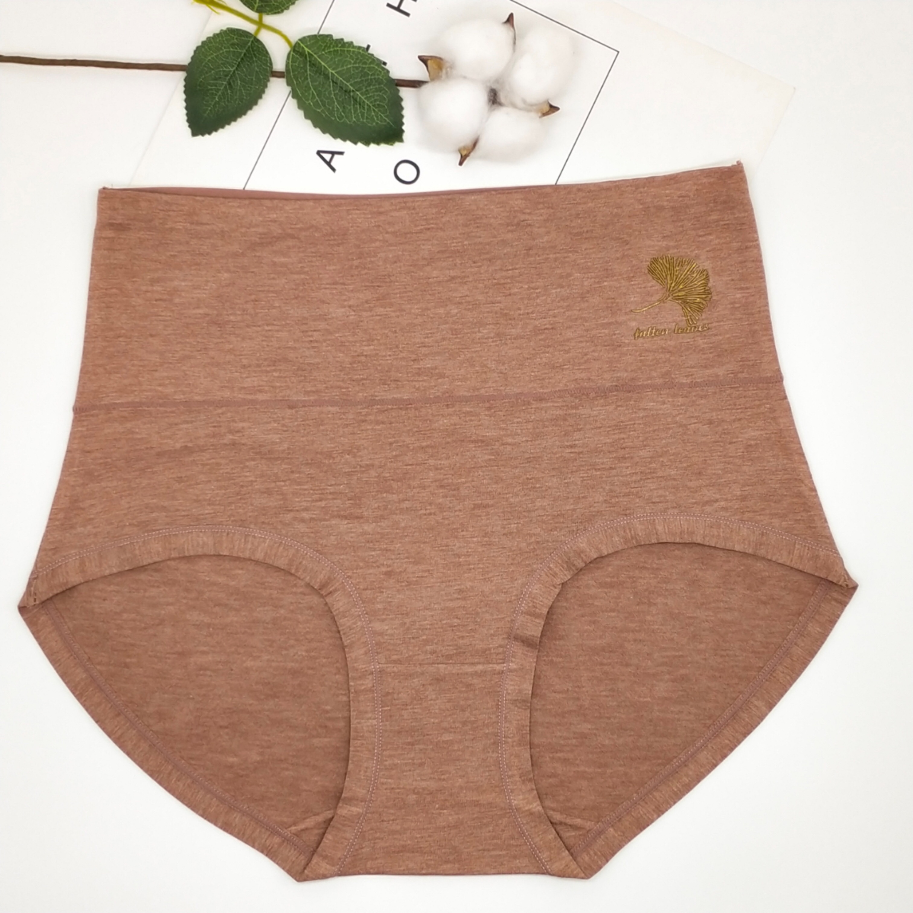 Vintage Cotton Cotton Panties Women's Comfortable High-Waisted Panties Women's Briefs undefined
