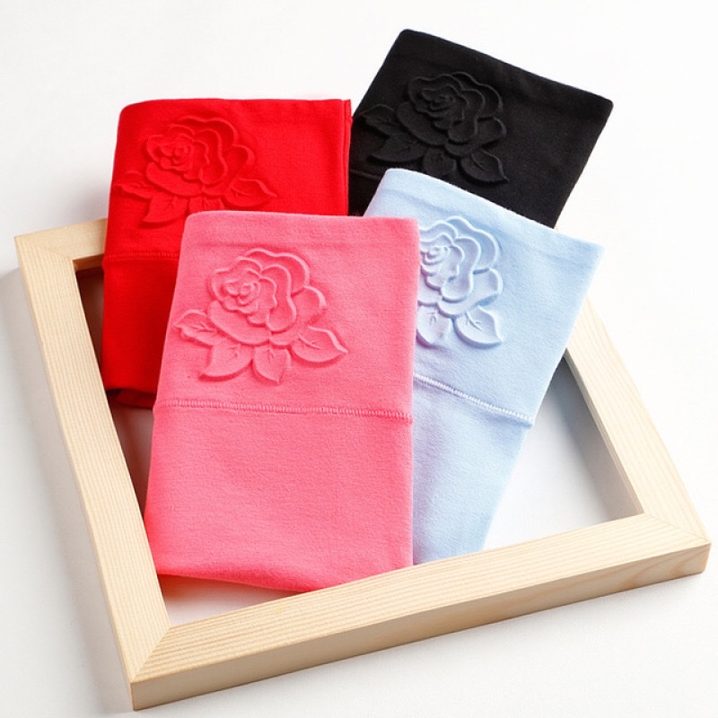3D High Waist Cotton Embossed Hip Lift Shaper Warm Palace Plus Size Women's Panties Underwear Women's Cotton High Waist Slimming Pants undefined