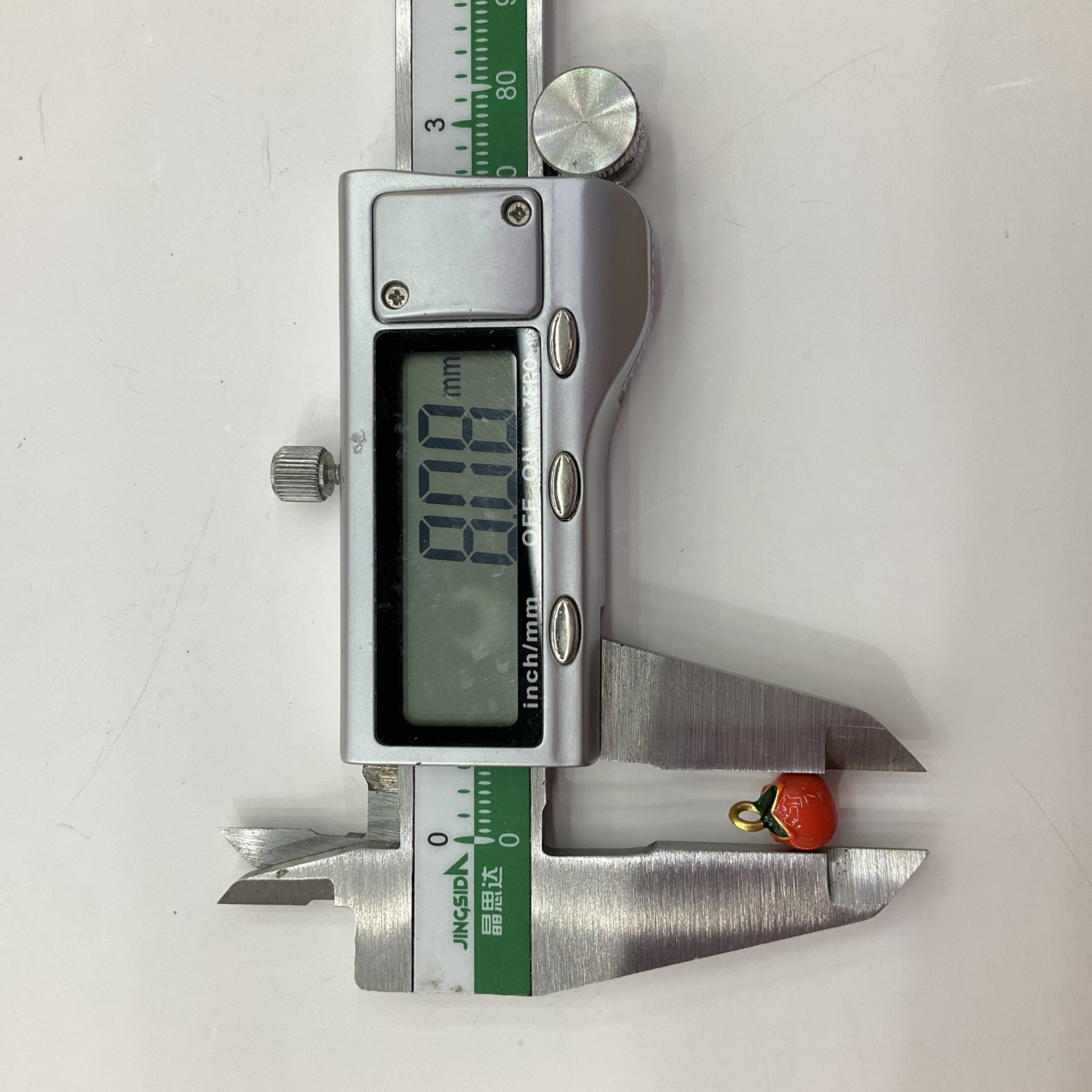 古法沙金好柿发生红柿子吊坠珐琅红色柿子扣中式盘扣手工旗袍纽扣配件详情图6