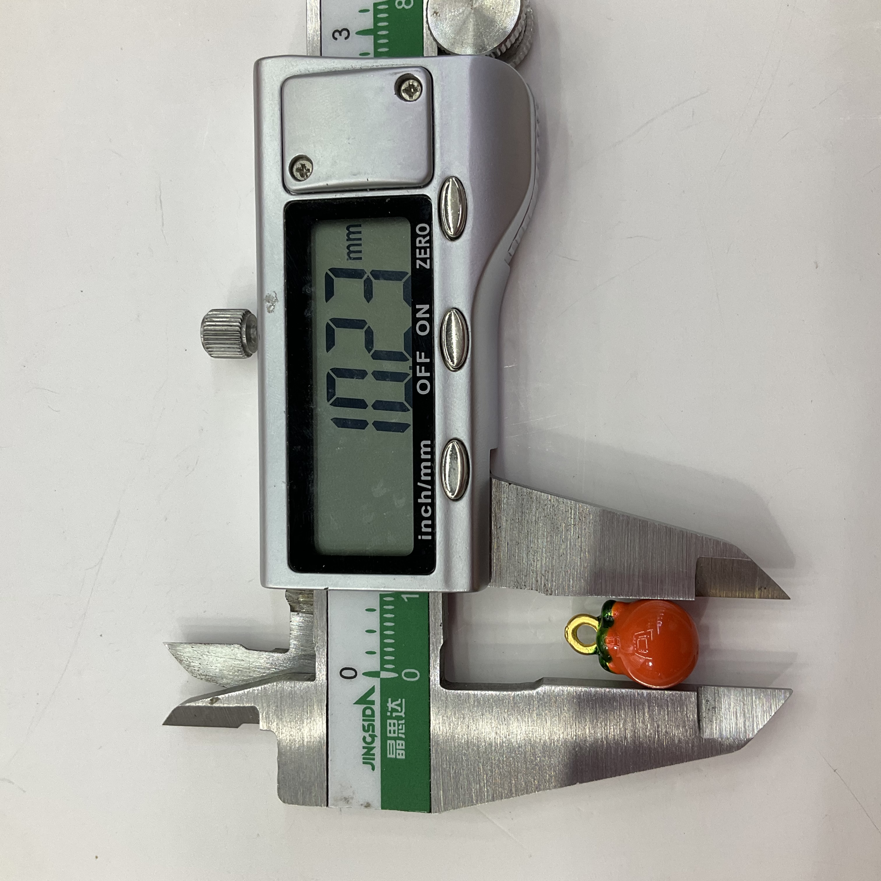 古法沙金好柿发生红柿子吊坠珐琅红色柿子扣中式盘扣手工旗袍纽扣配件详情图15