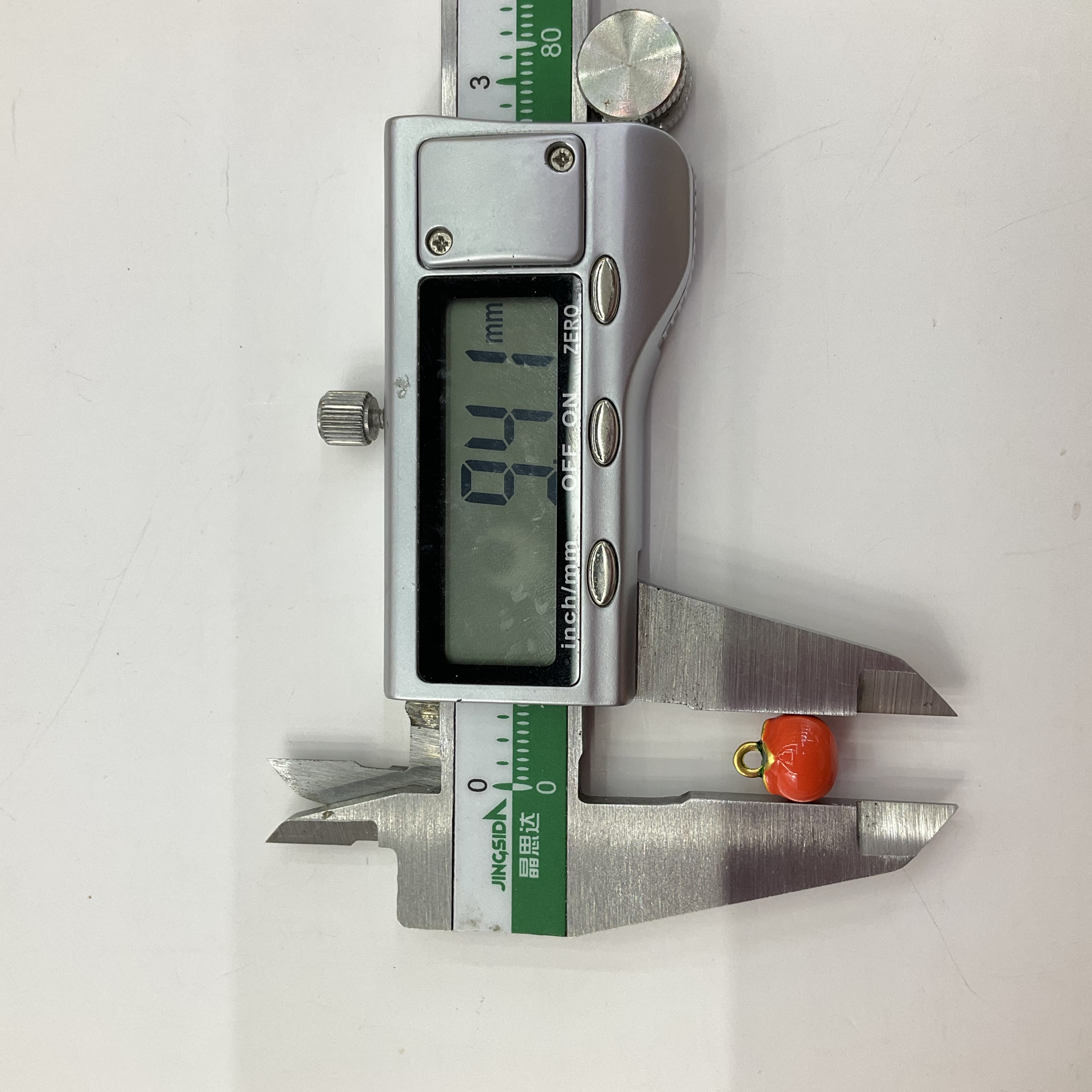 古法沙金好柿发生红柿子吊坠珐琅红色柿子扣中式盘扣手工旗袍纽扣配件详情图9