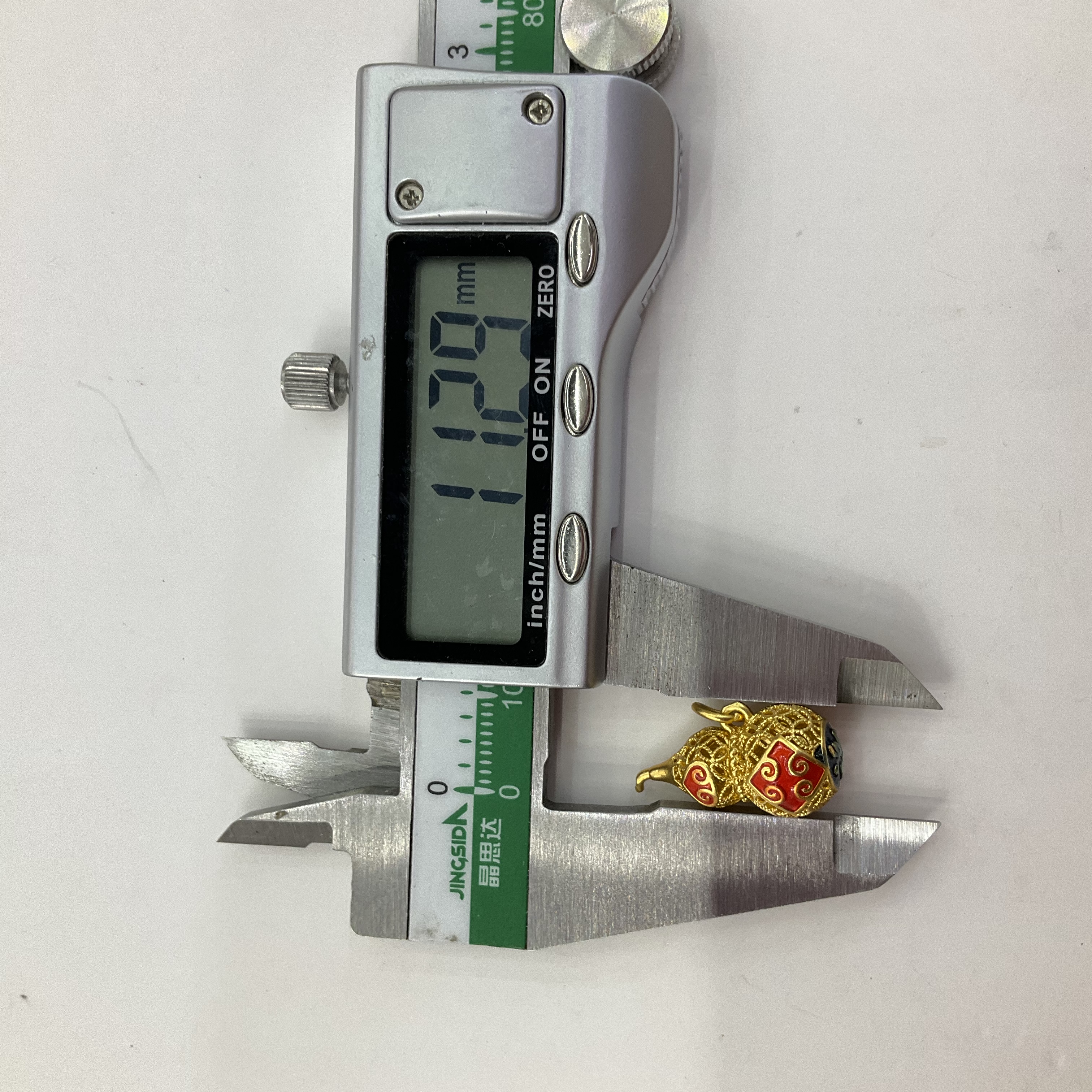 【铜配件】古法沙金镂空隔珠葫芦吊坠手链手串diy配件详情图10