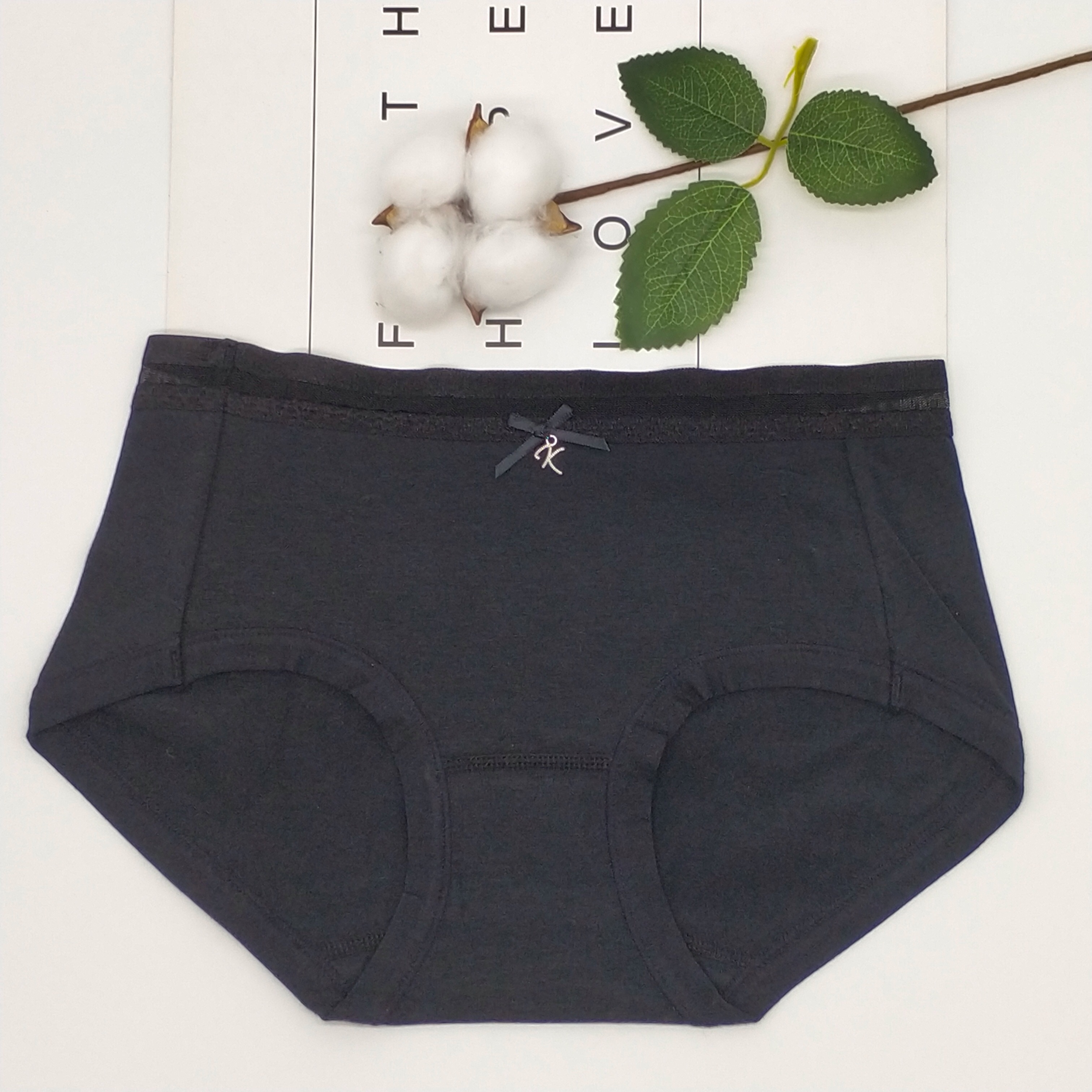 Mid-Waist Women's Panties Girly Panties Delicate Bow Lace Women's Briefs Ten Pack Simple Bag undefined