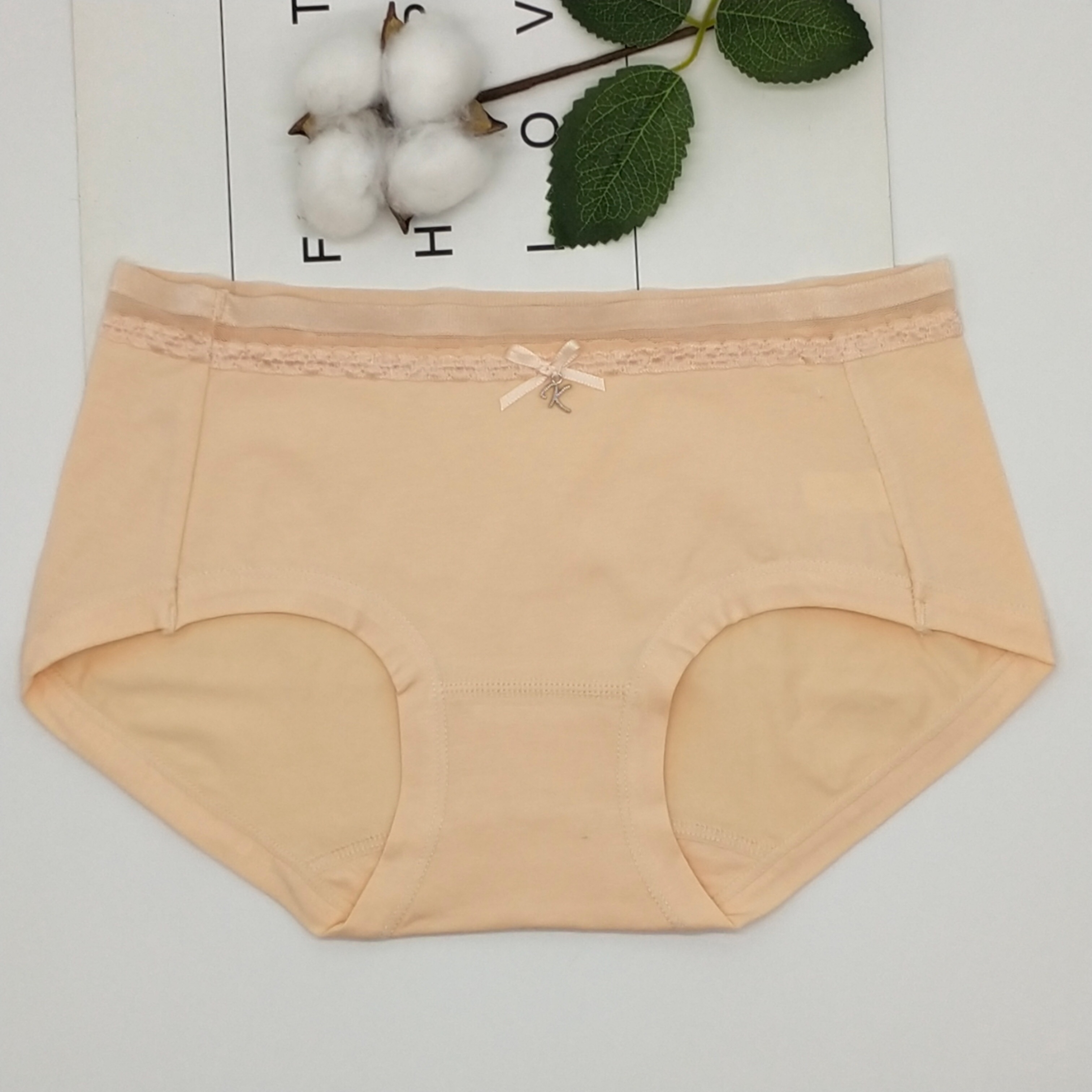 Mid-Waist Women's Panties Girly Panties Delicate Bow Lace Women's Briefs Ten Pack Simple Bag Application Scenario