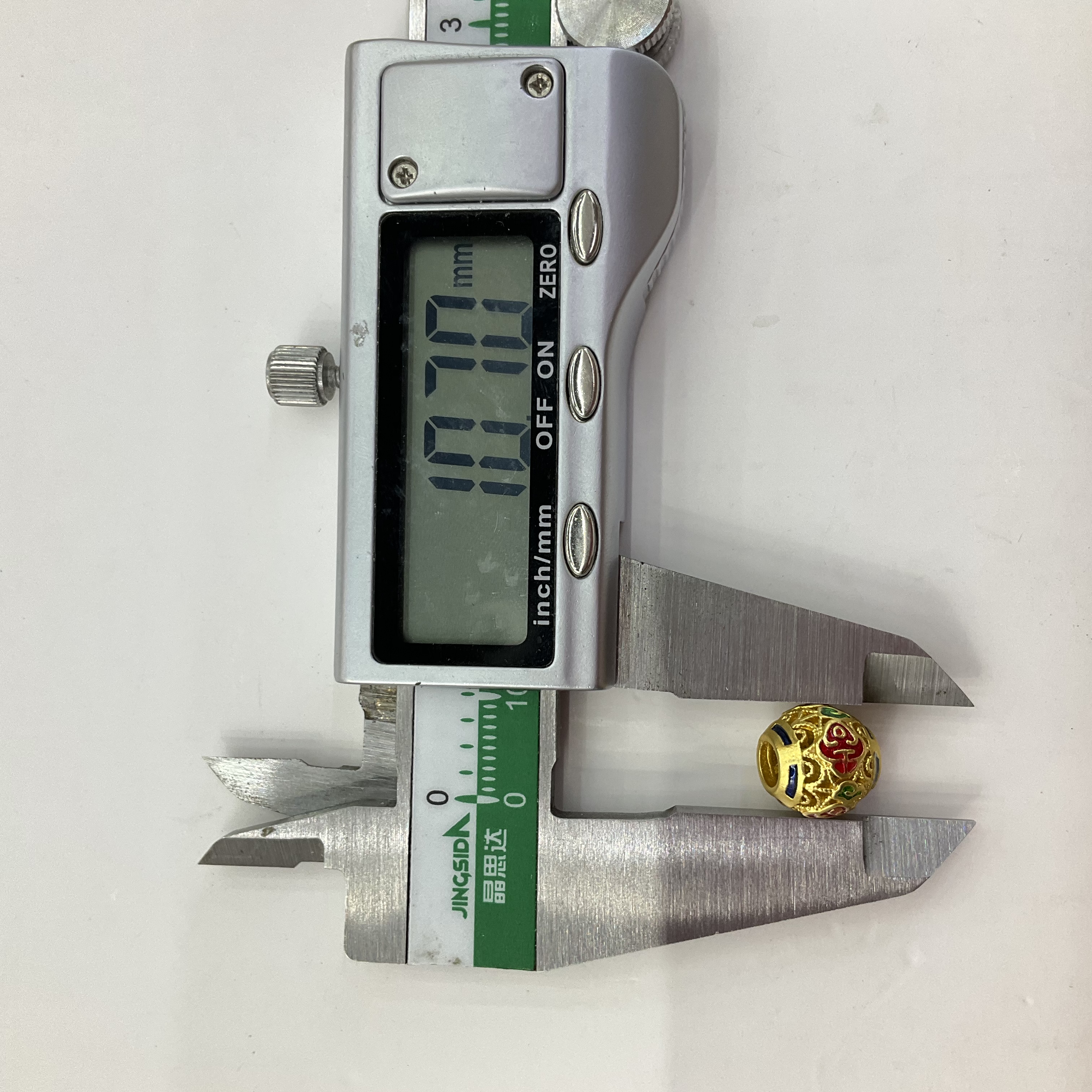 【铜配件】古法沙金镂空隔珠葫芦吊坠手链手串diy配件详情图8