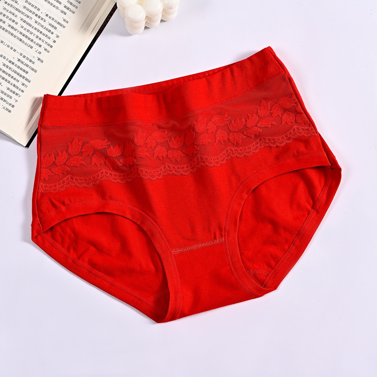 Spot Waist Size Cotton Triangle Underwear Women Feel Lace Waist Comfortable Women Underwear Manufacturers Wholesale Briefs