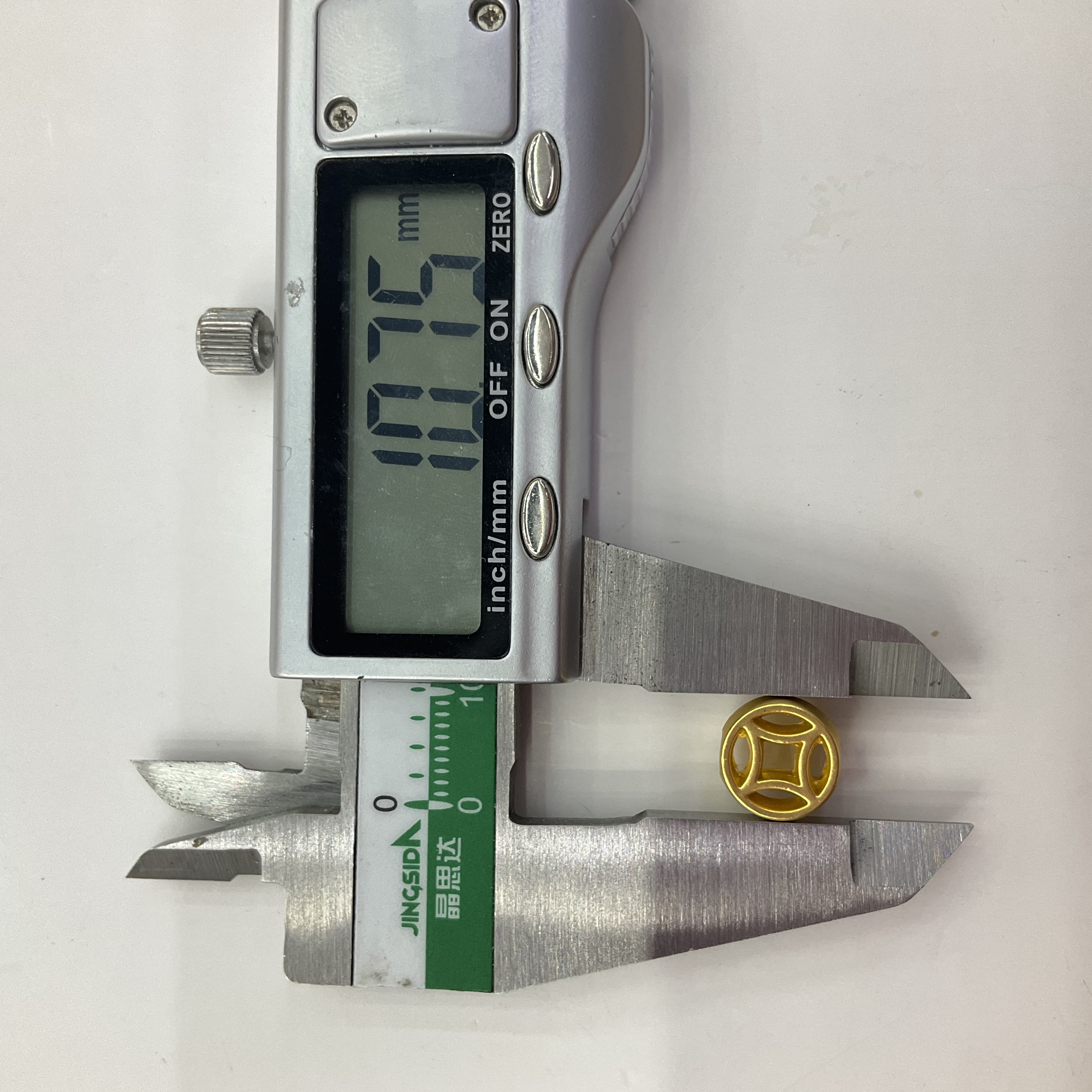 合金钱币小吊坠通孔铜钱diy手链手串挂件配件手工编绳材料沙金详情图16