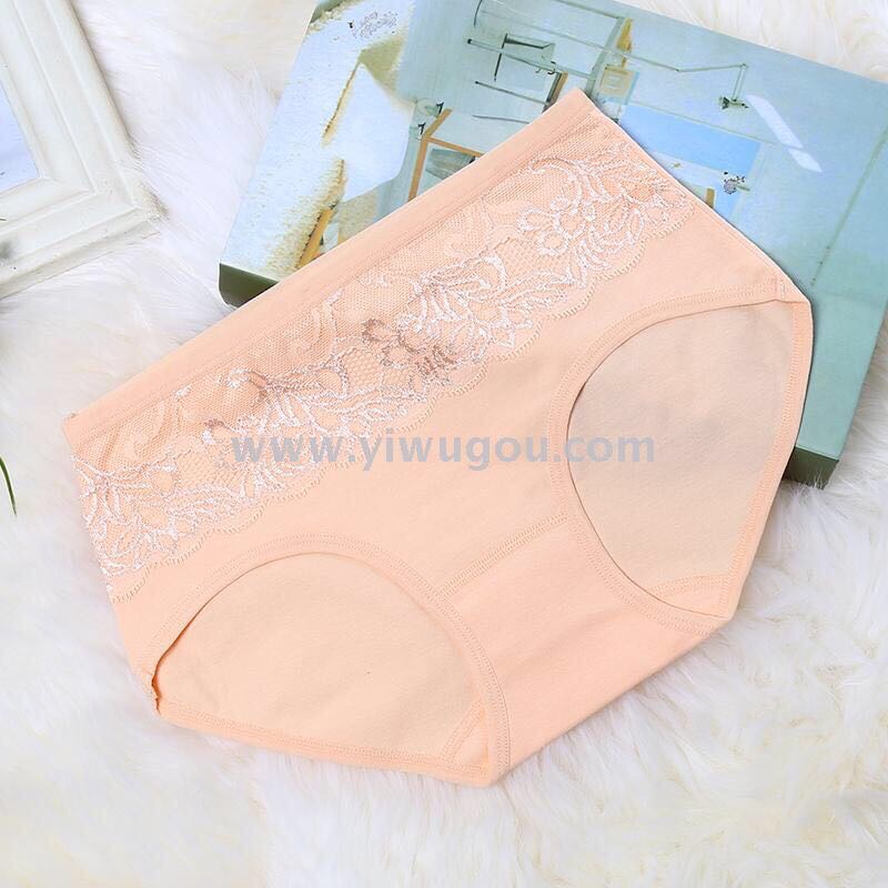 Women's Underwear Pure Cotton Fabric High Waist Sexy Plus Size Girl Seamless Cotton Student Briefs Shorts details Picture