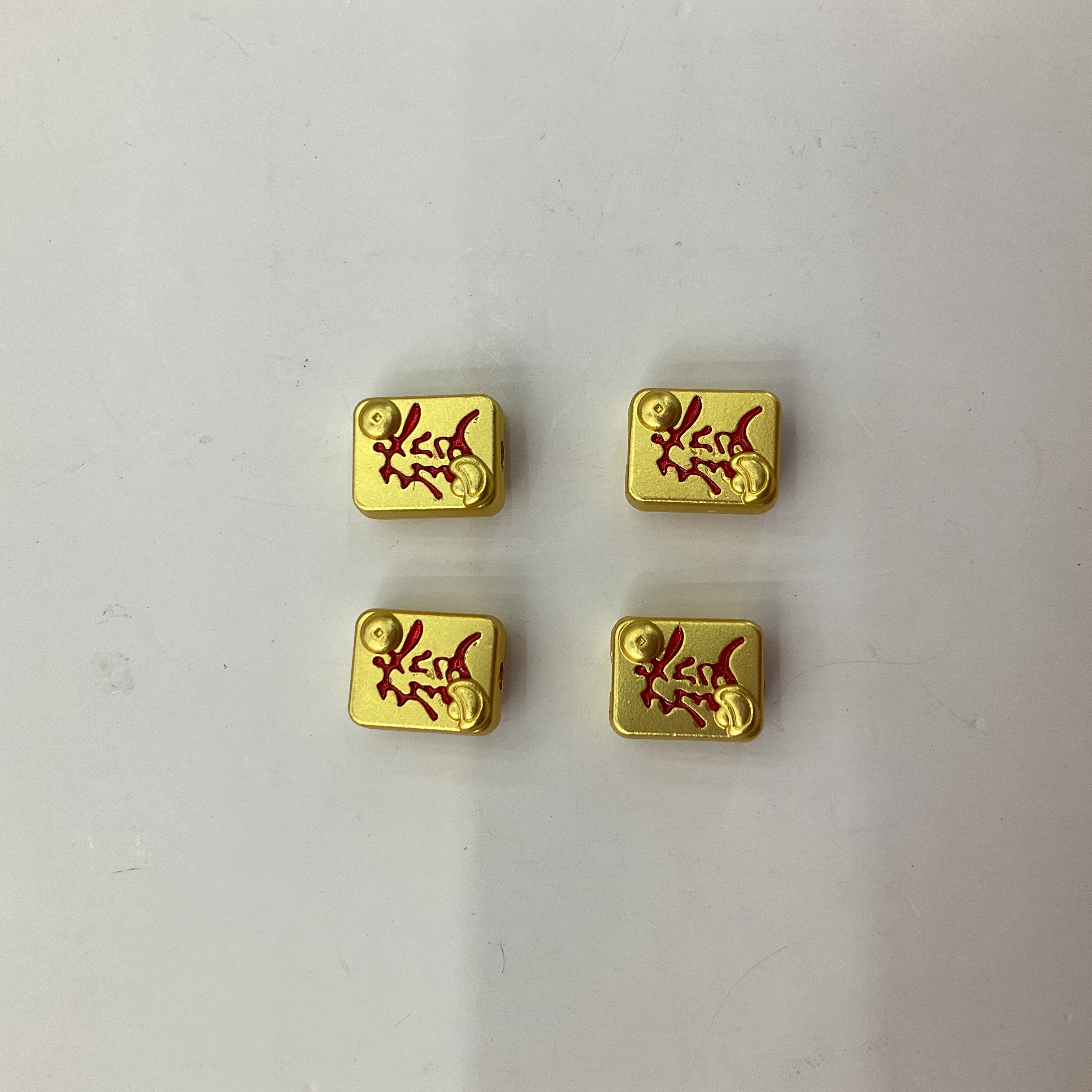 民族风锌合金麻将红中发财白板串珠手链杠上开花东南西北编织绳DIY配件详情图12