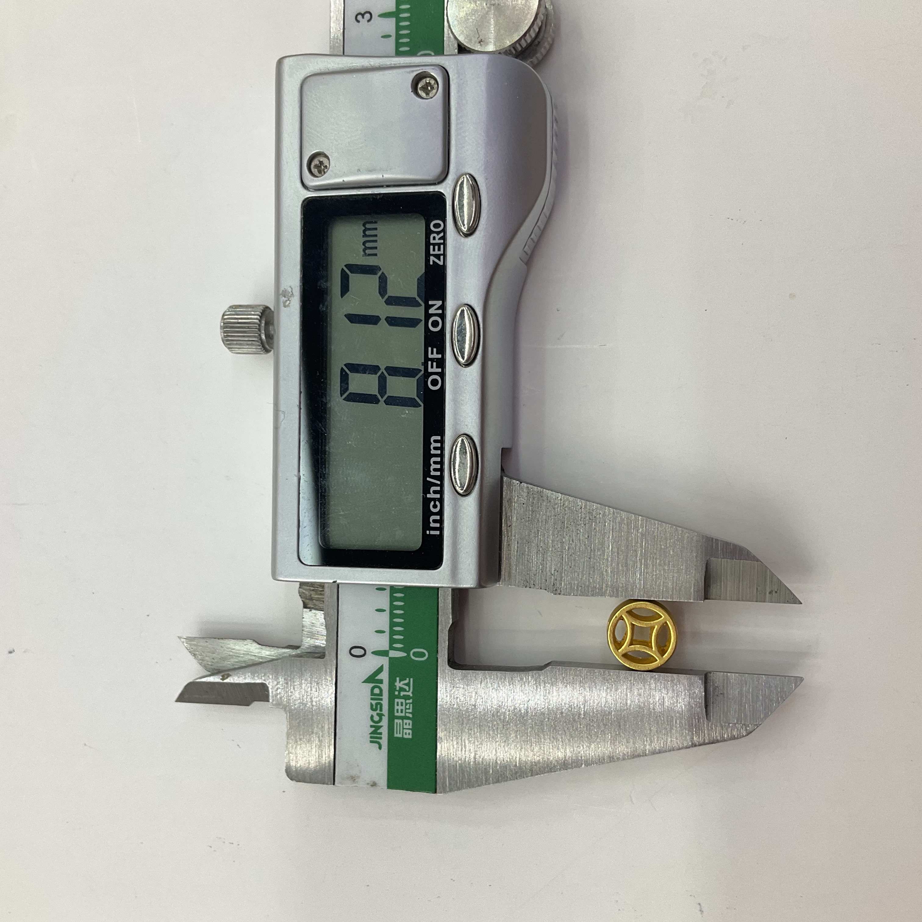 合金钱币小吊坠通孔铜钱diy手链手串挂件配件手工编绳材料沙金详情图11