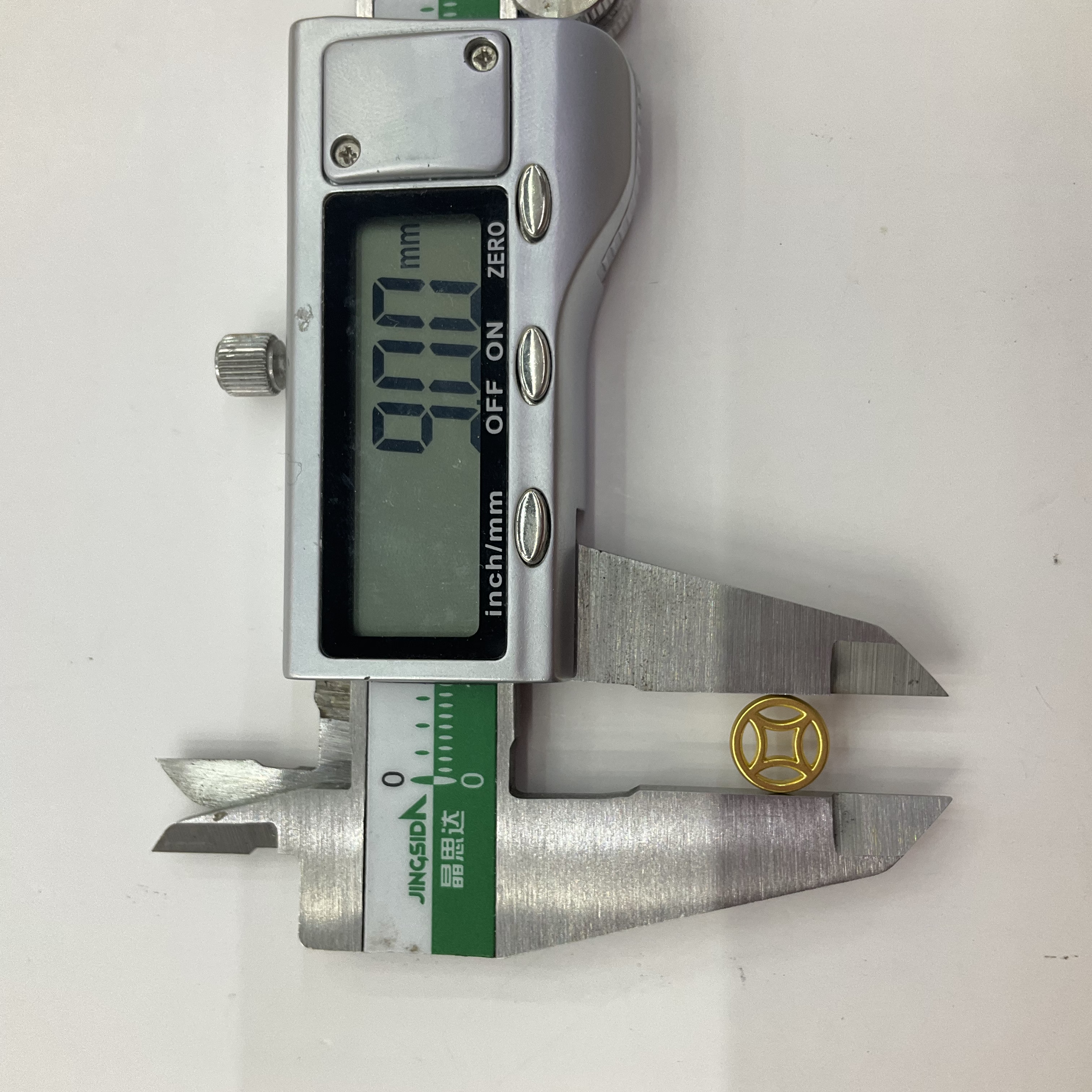 合金钱币小吊坠通孔铜钱diy手链手串挂件配件手工编绳材料沙金详情图6