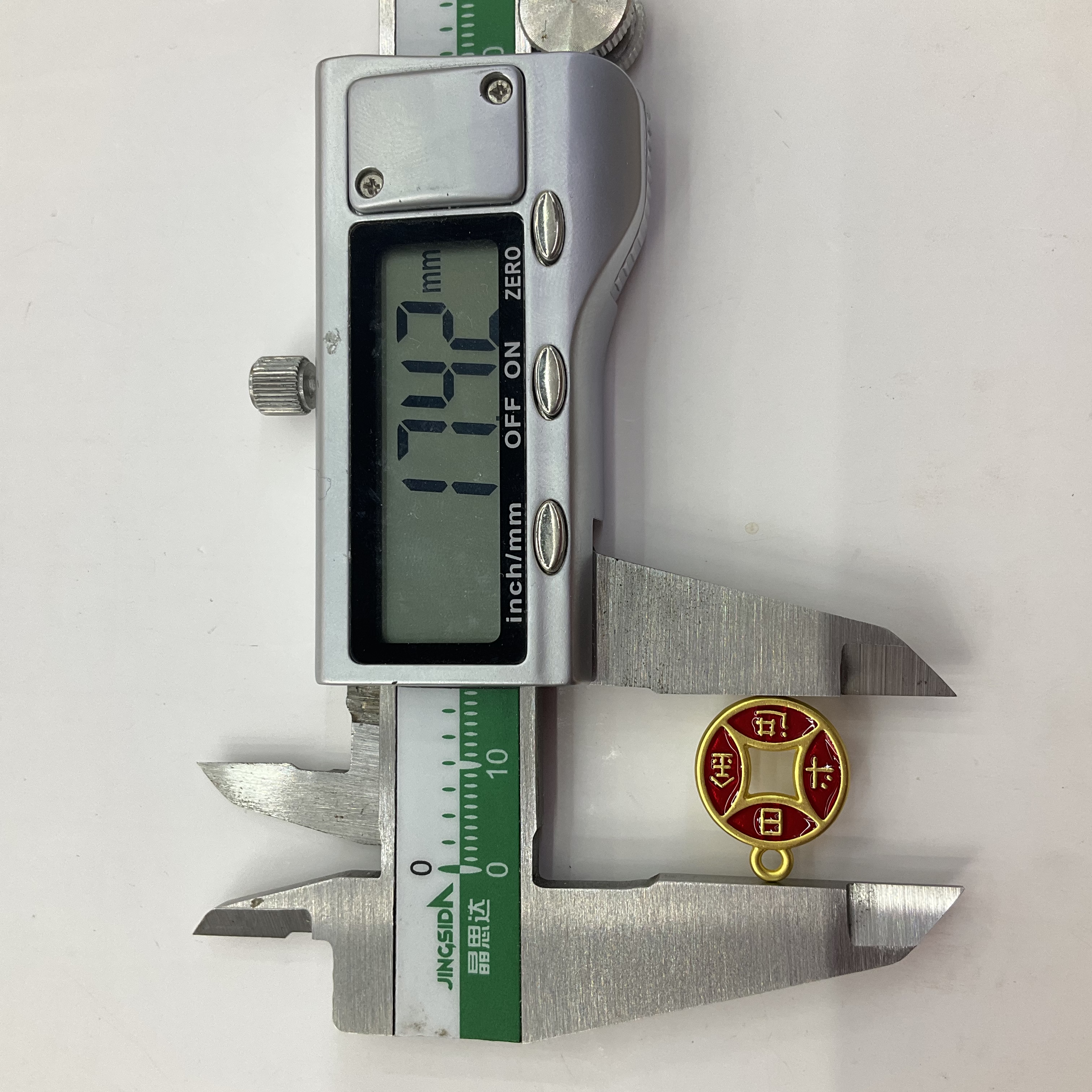 合金钱币小吊坠通孔铜钱diy手链手串挂件配件手工编绳材料沙金详情图19