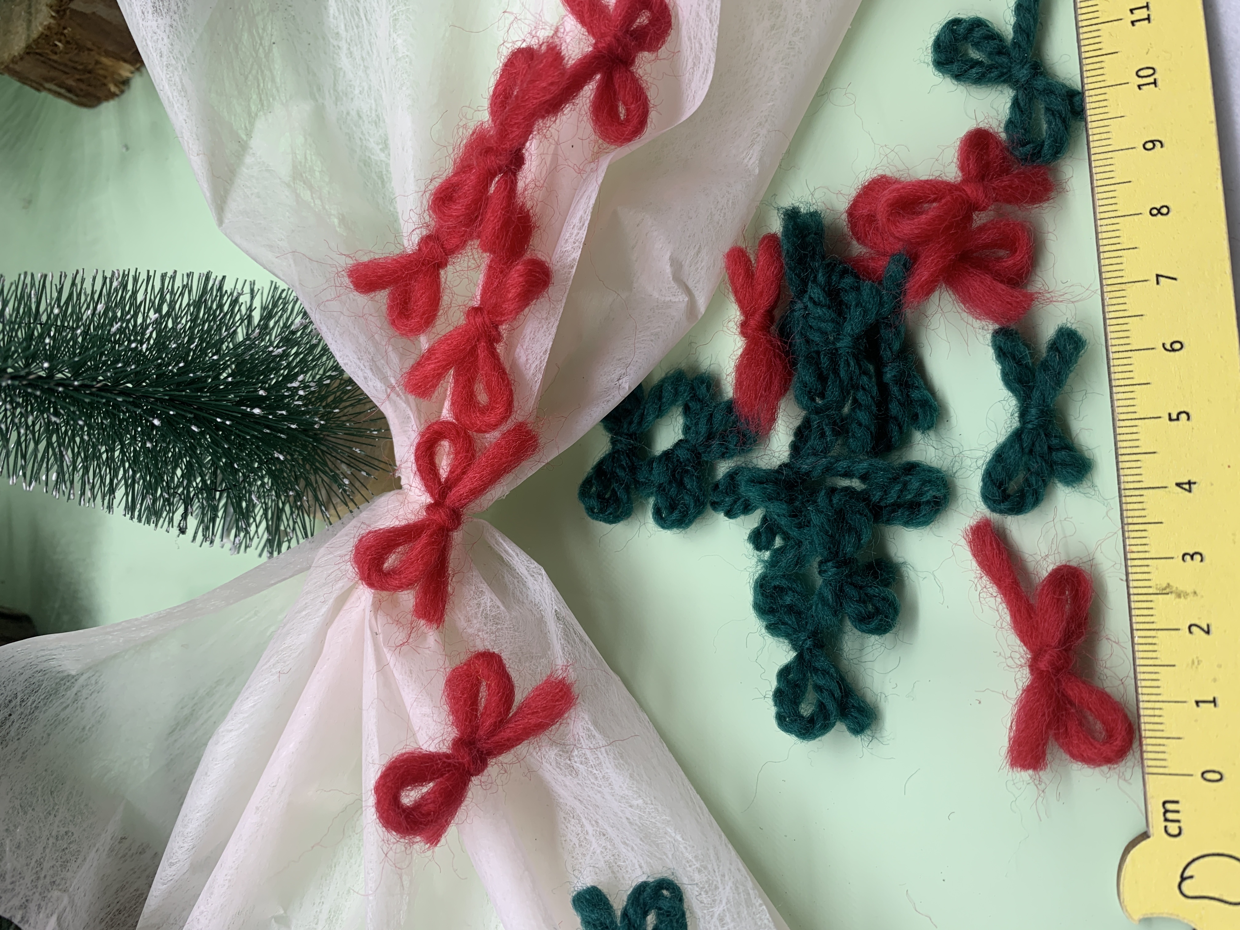 Christmas wool felt decorative pendants, Christmas tree snowflake pendants, accessories, diy handmade accessories, Christmas decorations detail image 8