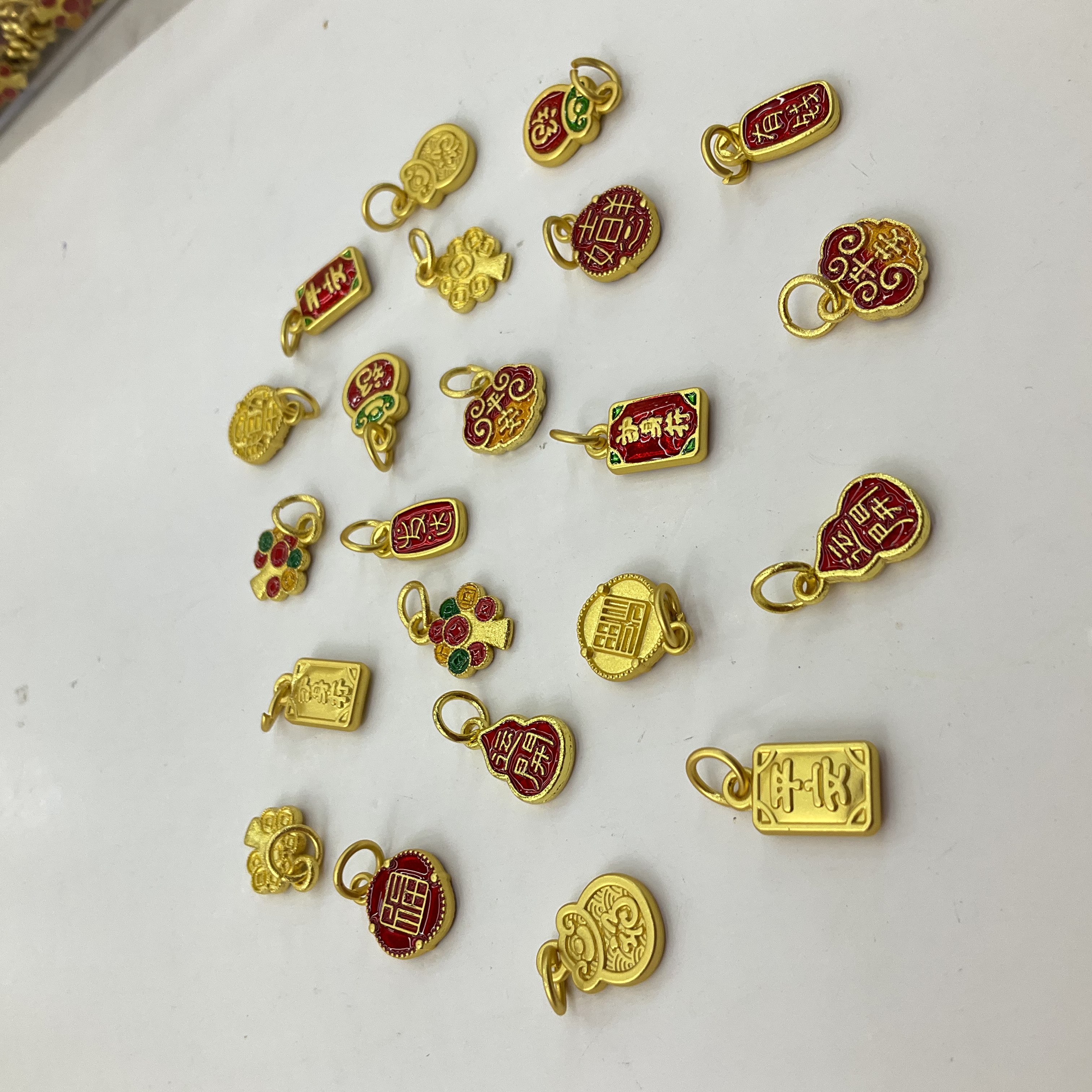 合金配件百搭款小挂件开运平安发财树手链手串diy饰品配件详情图2