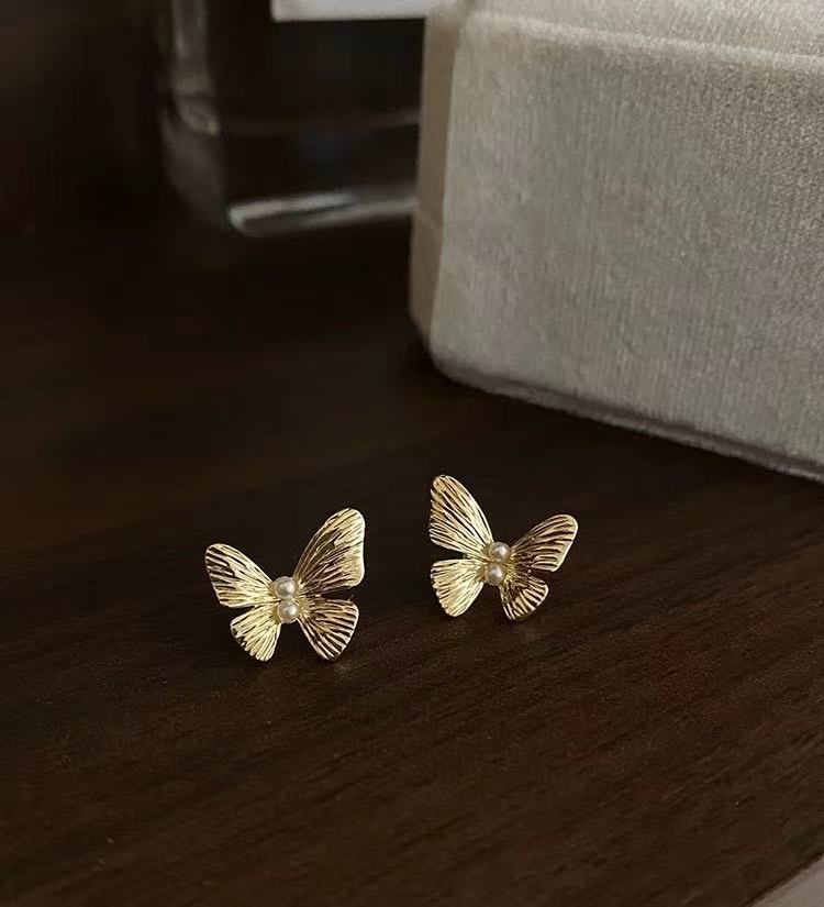 高级时尚蝴蝶耳钉详情图6