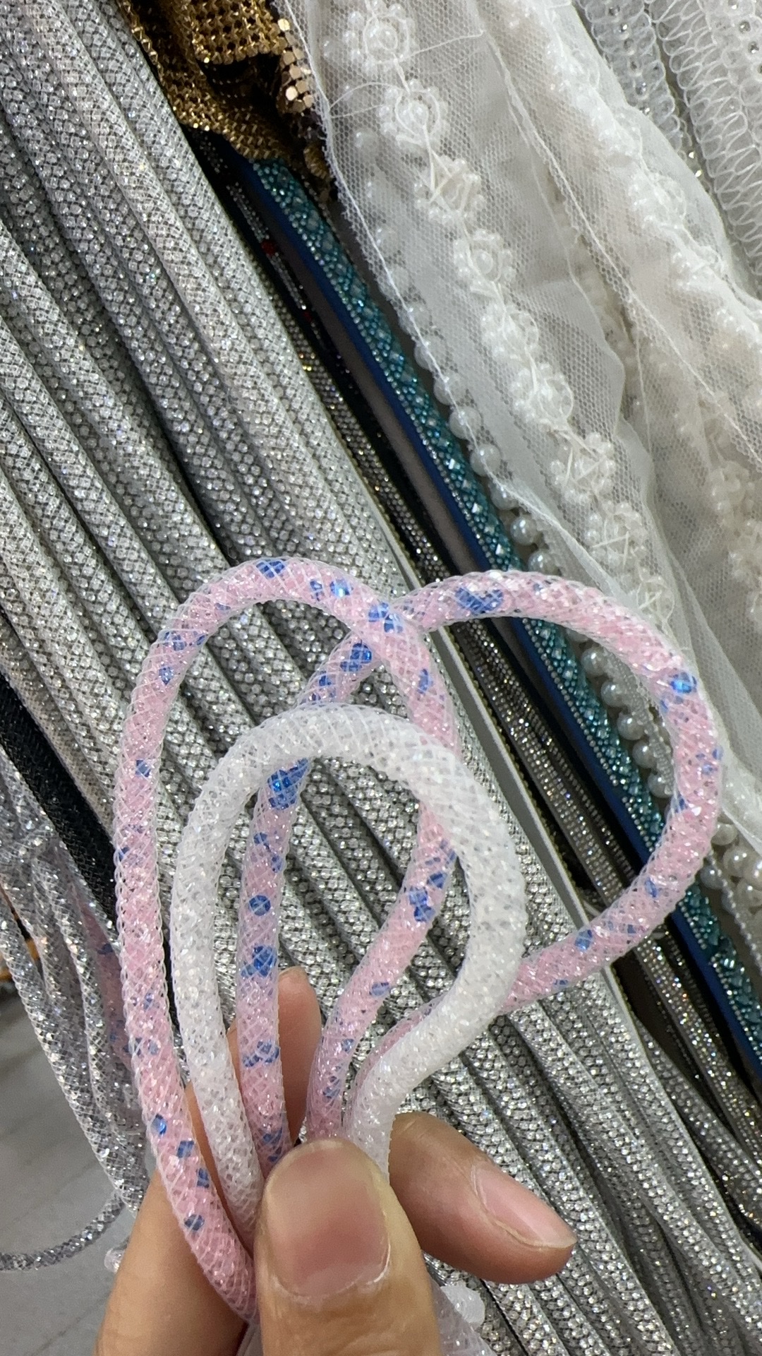 Add drilled round tube webbing