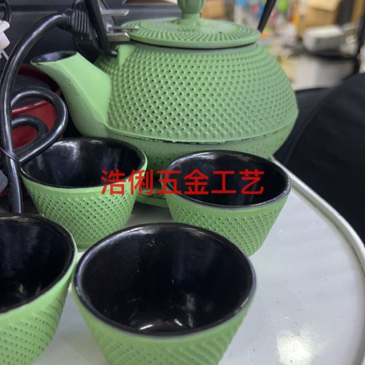 Cast Iron Teapot Gift Set Enamel Tea Set Factory Wholesale Customization Of Various Capacities Of Iron Teapots Specification drawing