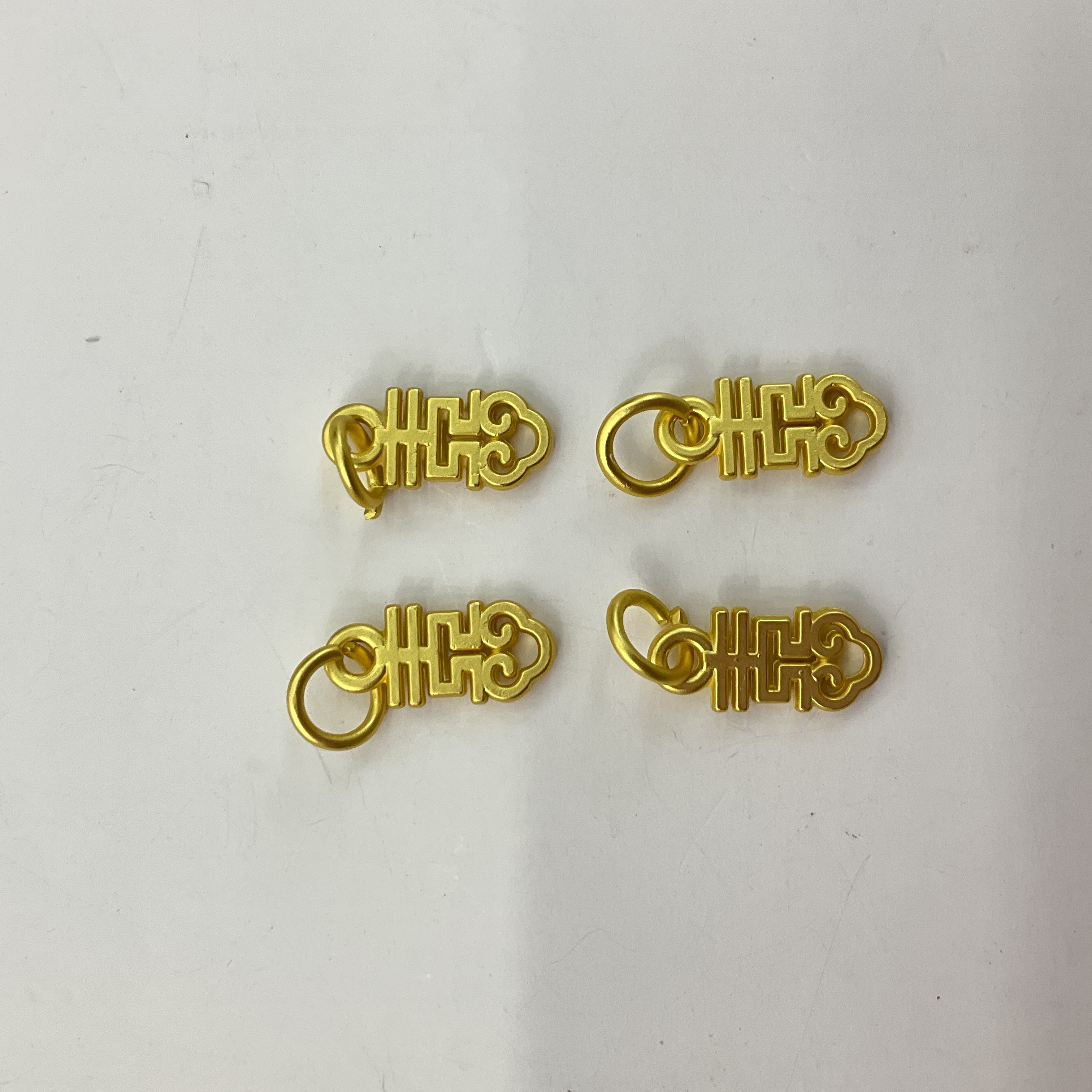 沙金配件手链手串百搭款小吊坠方福小祥云大吉大利上上签diy饰品项链配件详情图11