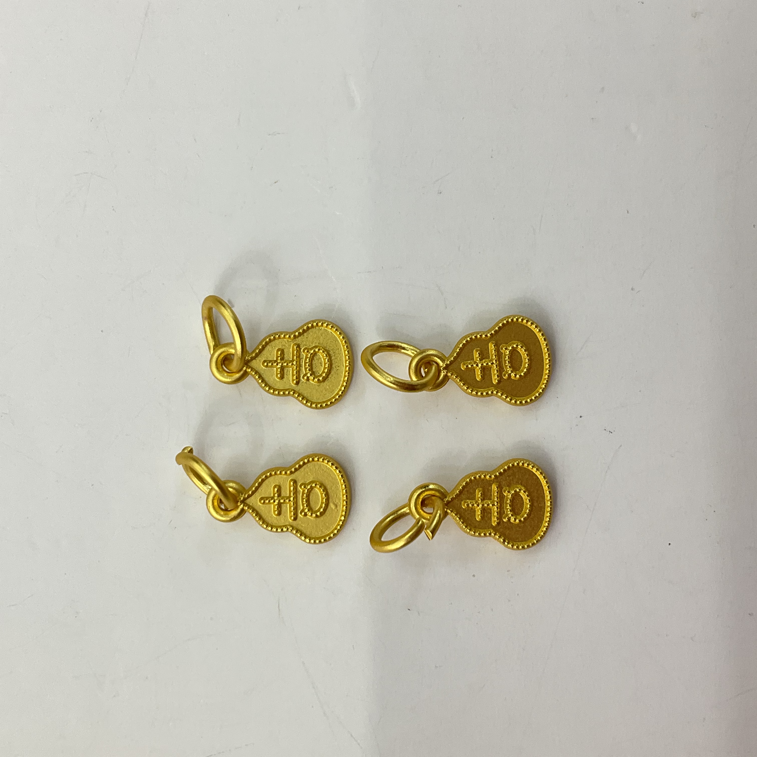 沙金配件手链手串百搭款小吊坠方福小祥云大吉大利上上签diy饰品项链配件详情图8