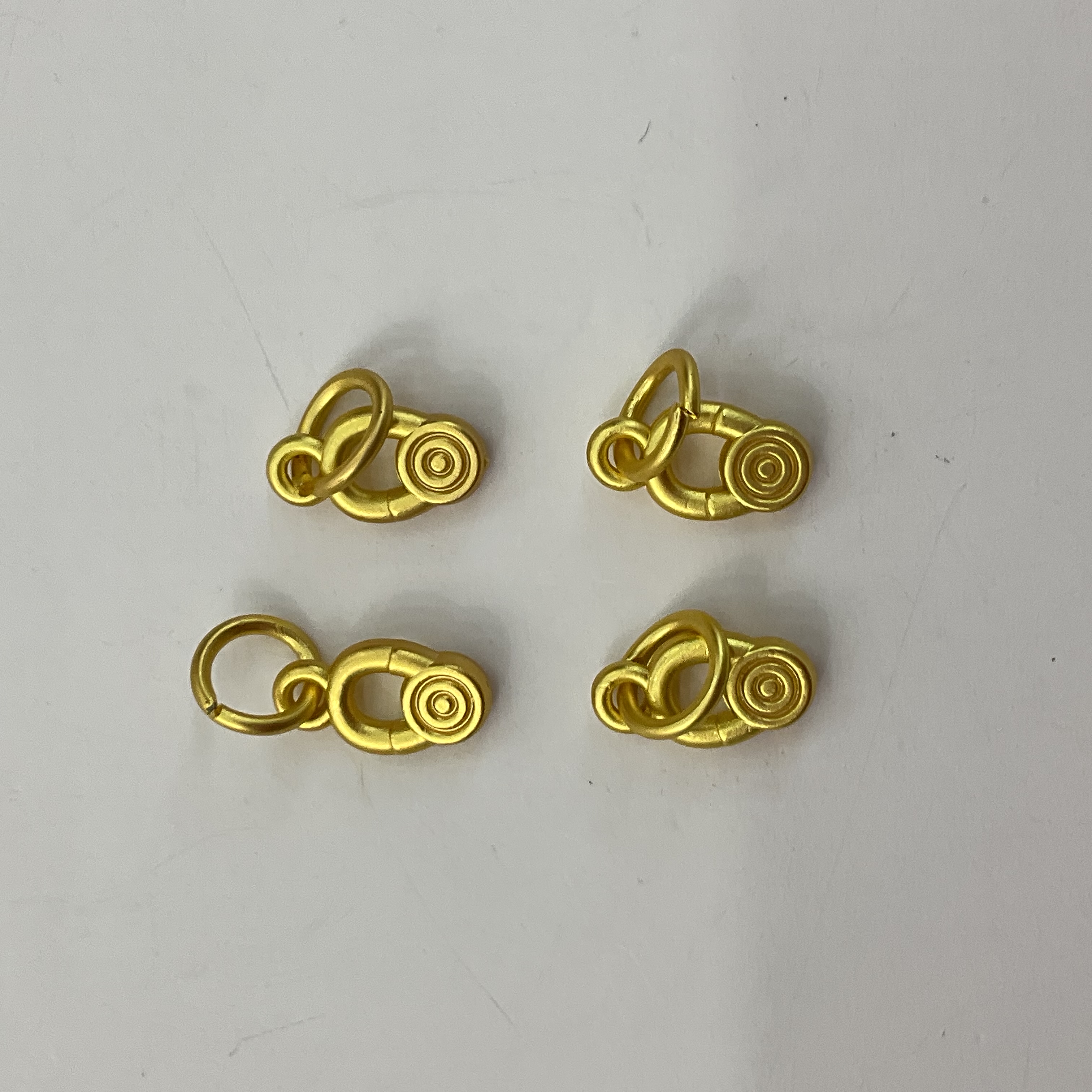 沙金配件手链手串百搭款小吊坠方福小祥云大吉大利上上签diy饰品项链配件详情图3