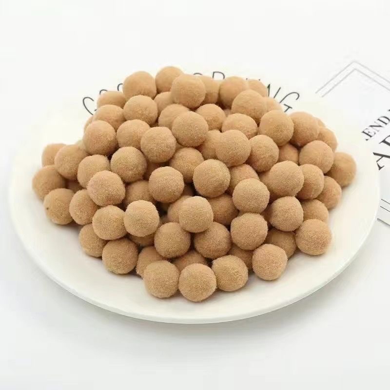 10mm-30mm单色混色高弹毛球幼儿园手工DIY材料彩色毛绒球太阳花详情图4