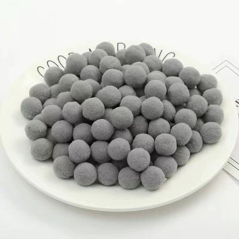10mm-30mm单色混色高弹毛球幼儿园手工DIY材料彩色毛绒球太阳花详情图5