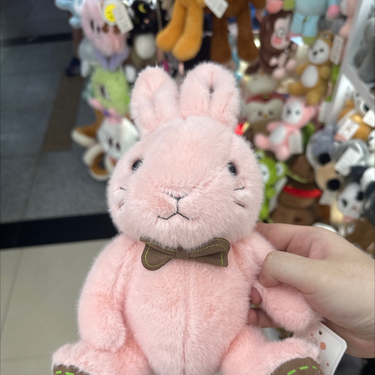 Plush toy bow tie rabbit children's toy