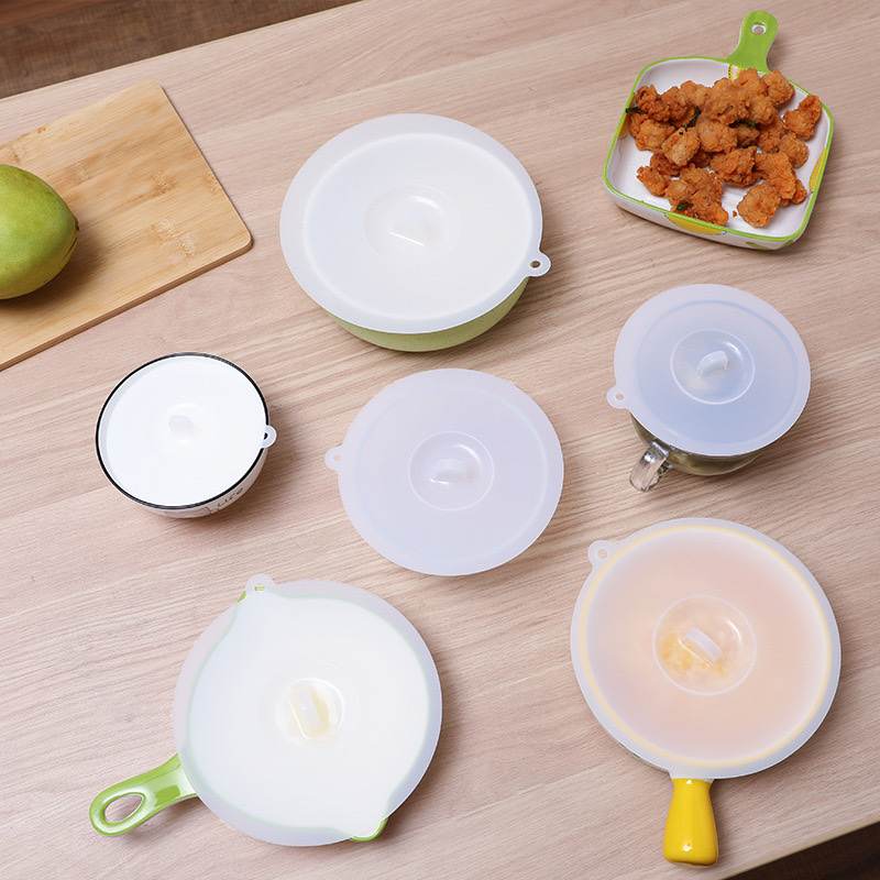 硅胶盖保鲜魔力吸盖食品级欧标马克杯盖防尘碗盖玻璃杯盖茶杯配件