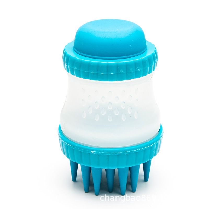 宠物狗狗沐浴按摩刷硅胶洗澡 刷 多 功能香波浴液储存神 器