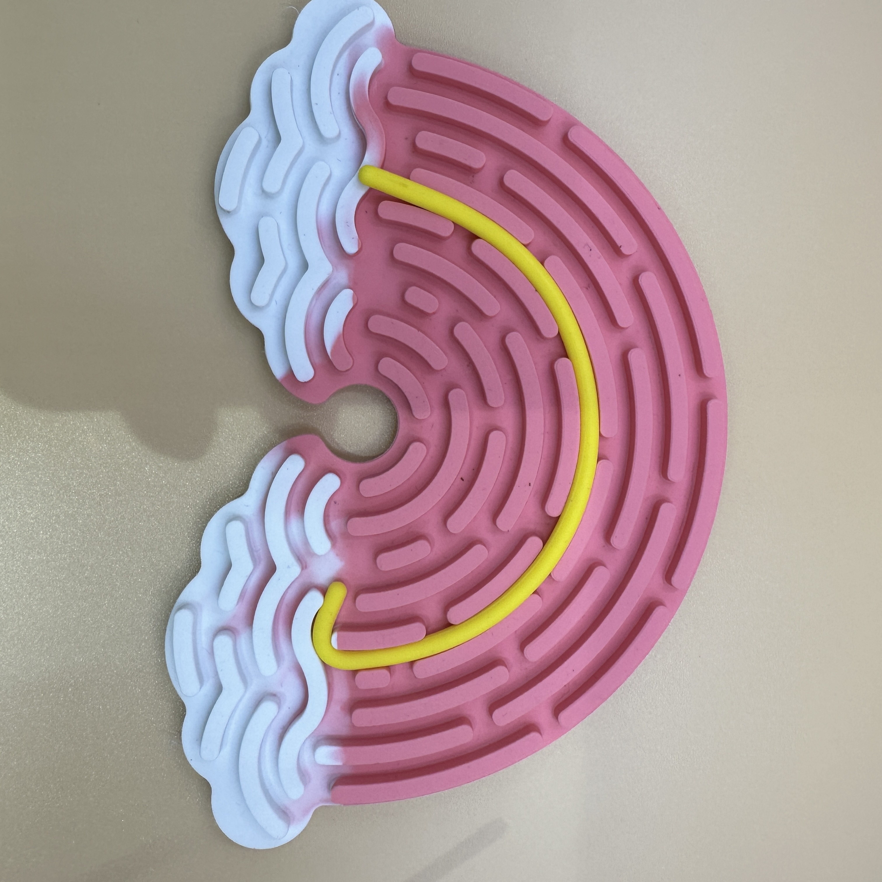 Amazon new silicone sensory activity board color double-sided design puzzle decompression toy Sensory activity board silicone press twister stick silicone twister details Picture