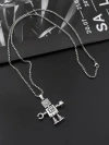 Factory direct sales of trendy movable robot necklaces for men and women, hip-hop niche design, hip-hop sweatshirt sweater chain accessories Specification image