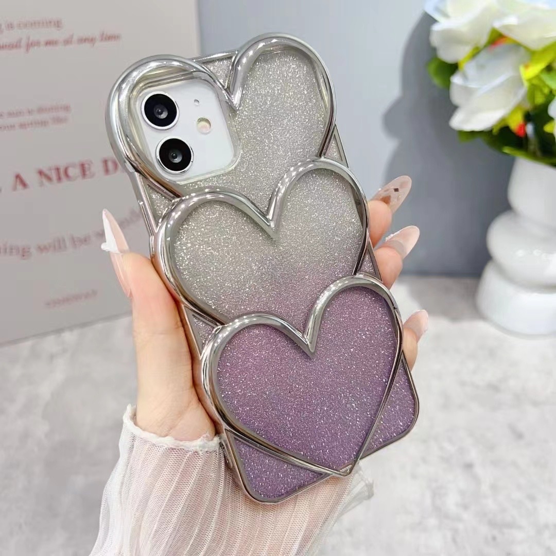 Heart-shaped phone case details Picture