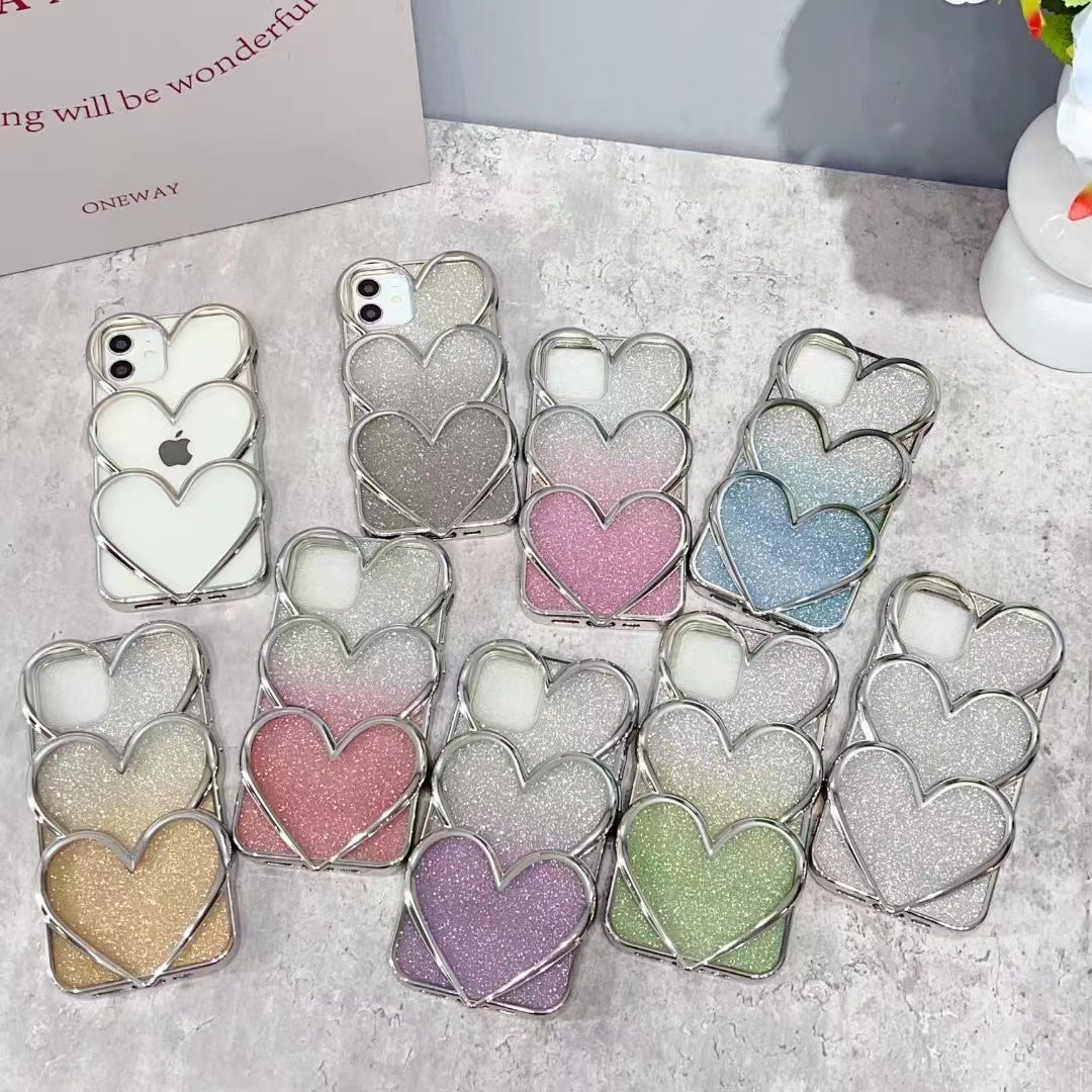 Heart-shaped phone case Item Picture