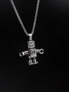 Factory direct sales of trendy movable robot necklaces for men and women, hip-hop niche design, hip-hop sweatshirt sweater chain accessories details Picture