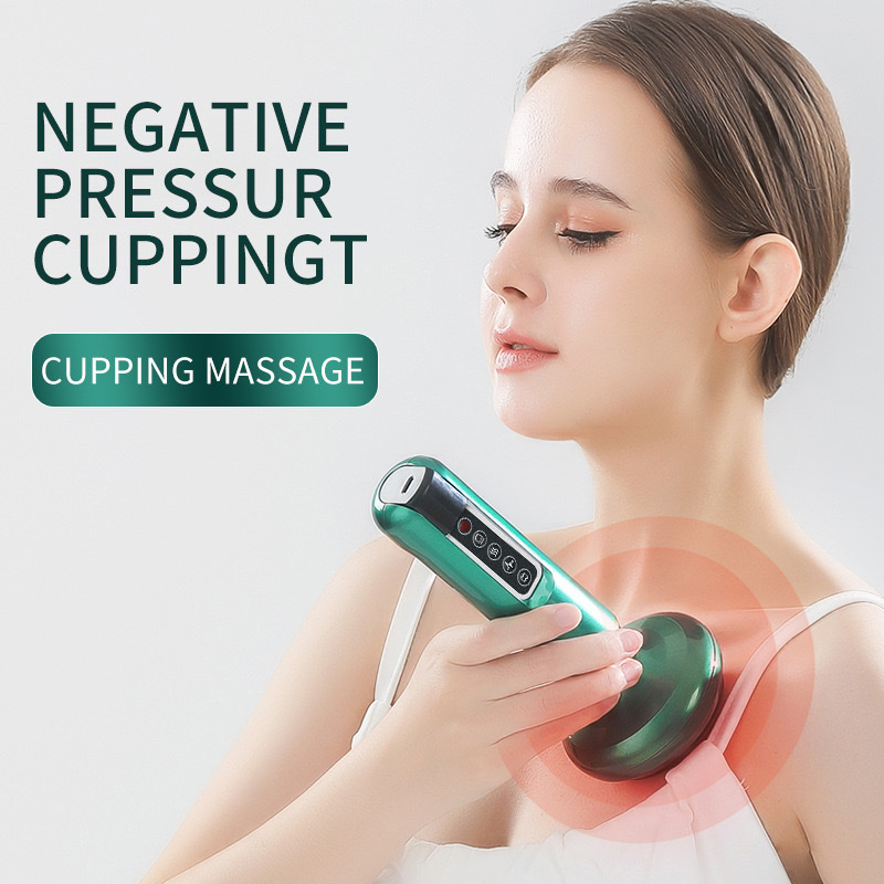 Home wireless electric gua sha device, intelligent negative pressure heating and suction sha device, gravity operator, health-preserving cupping device