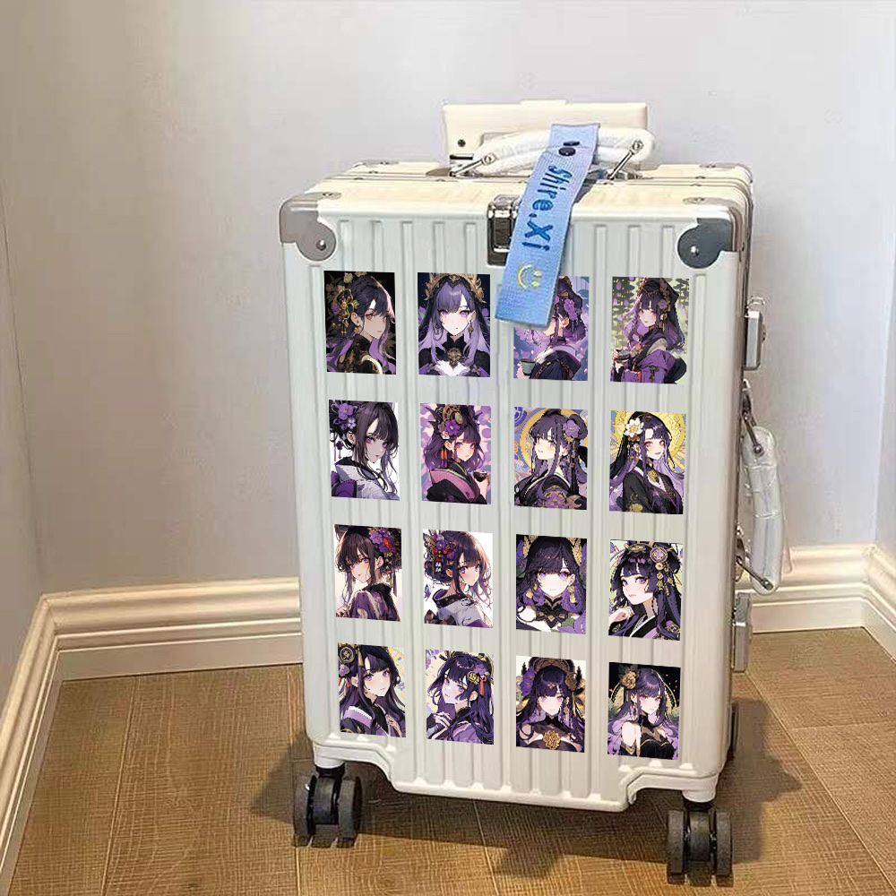 60张原创黑莲妖贴纸可爱少女创意装饰笔记本文具手帐素材贴画批发细节图