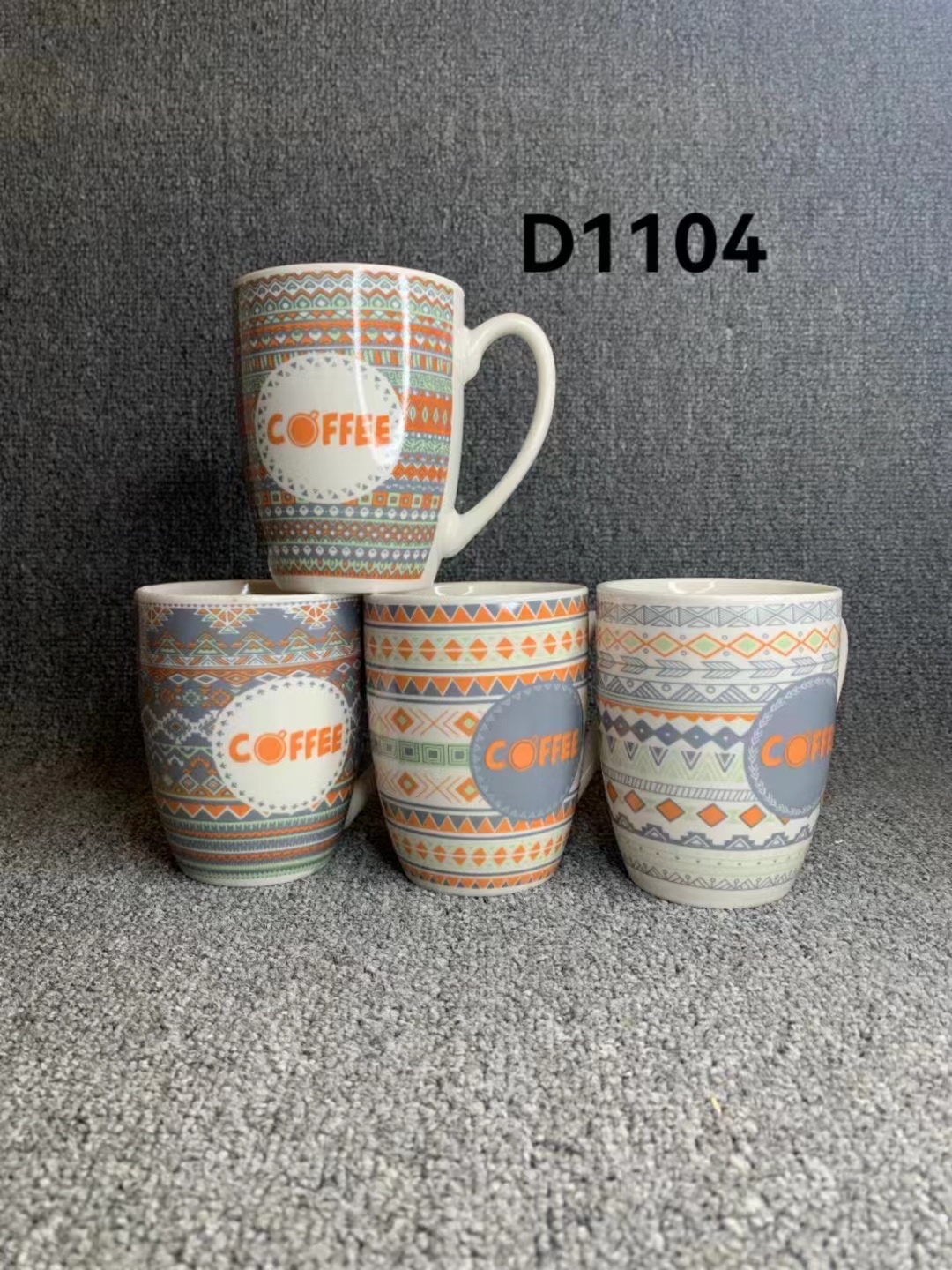 咖啡画面，贴花杯，马克杯定制，陶瓷杯，咖啡杯