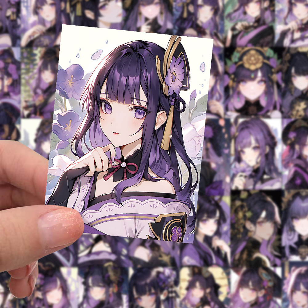 60张原创黑莲妖贴纸可爱少女创意装饰笔记本文具手帐素材贴画批发产品图