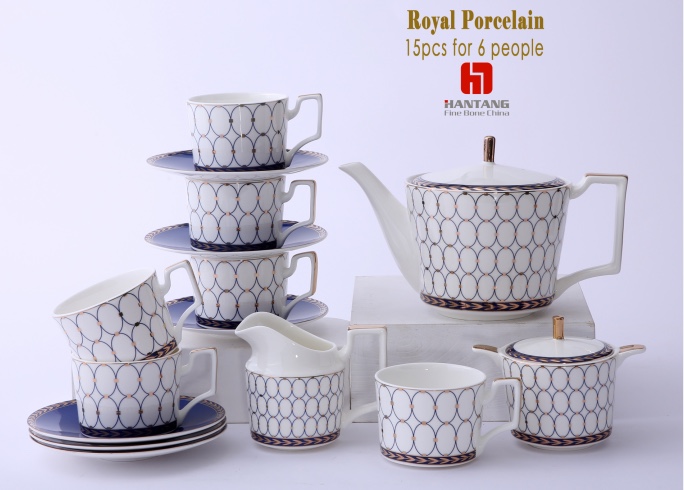 56pcs金粉年华，可供6人使用，骨瓷餐具，西餐餐具套装产品图