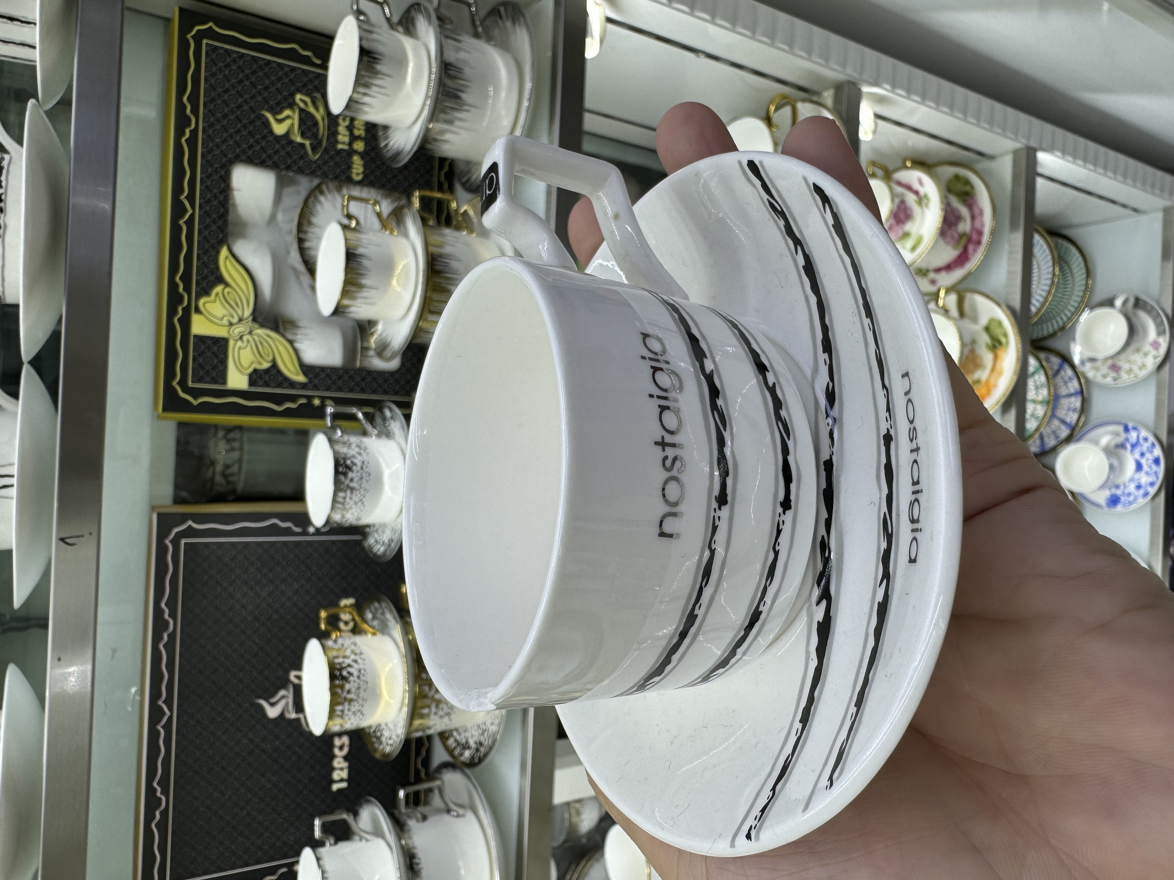 中东风情一次性咖啡杯碟套装 咖啡伴手礼精选 杯碟组合环保耐热方便携带